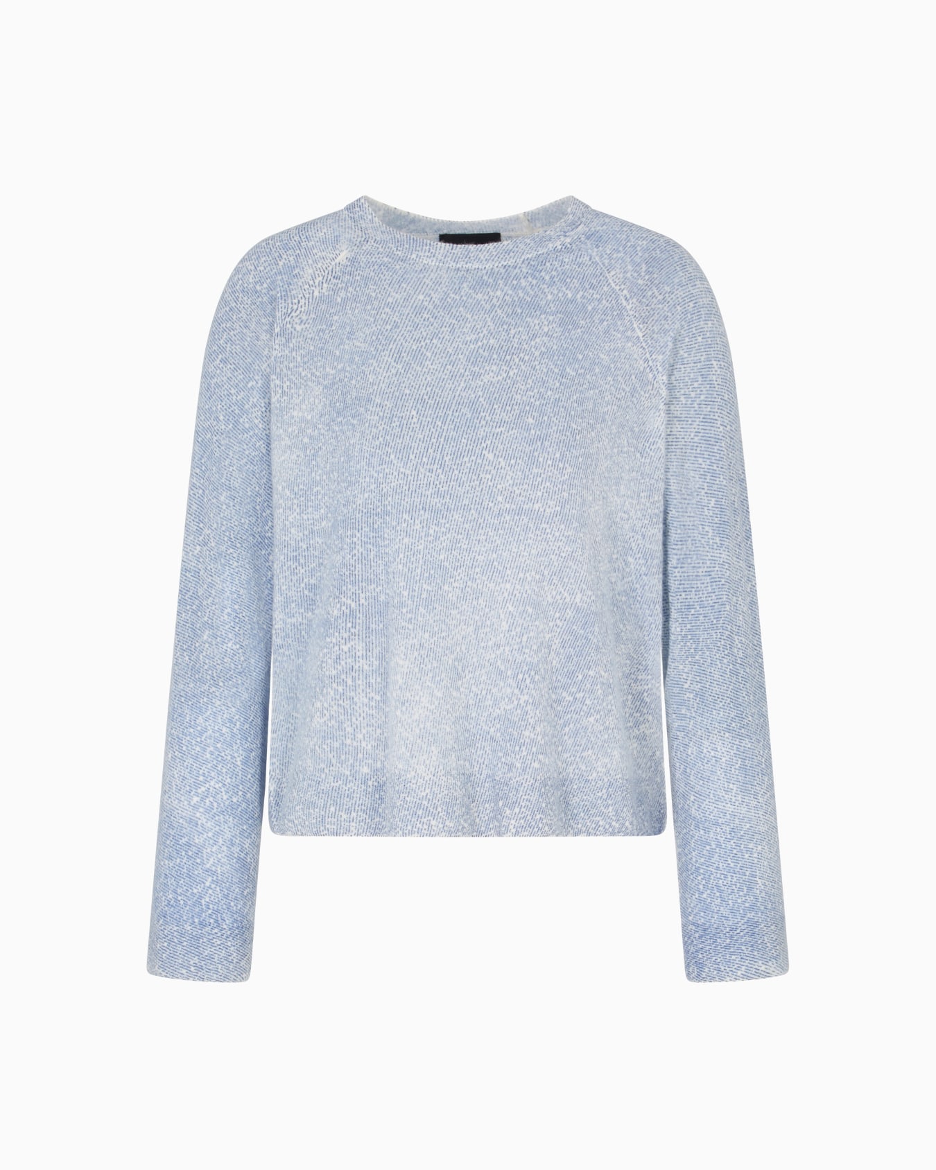 Pure cashmere jumper with all-over print Slide 0