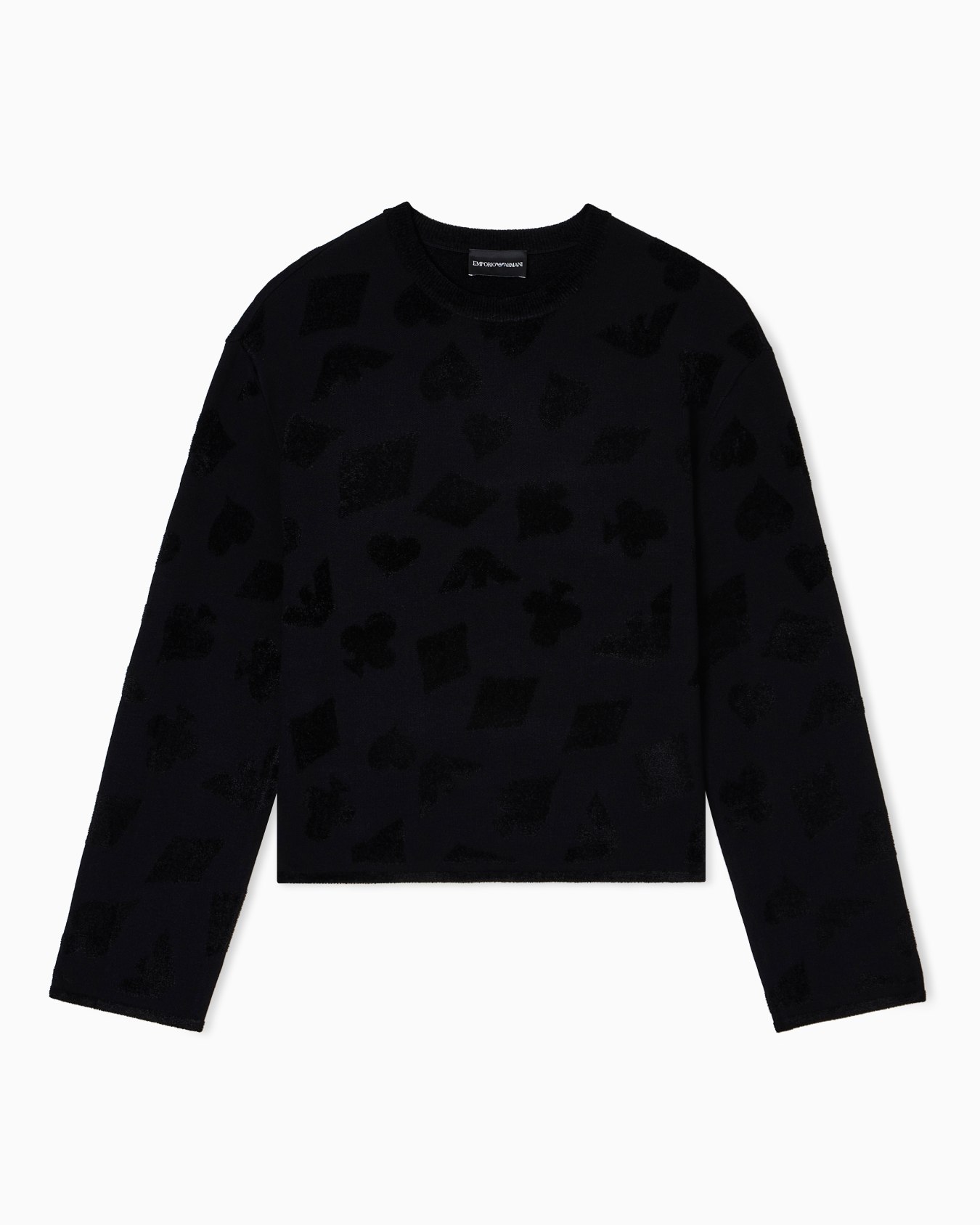 Jacquard chenille jumper with pattern Slide 0