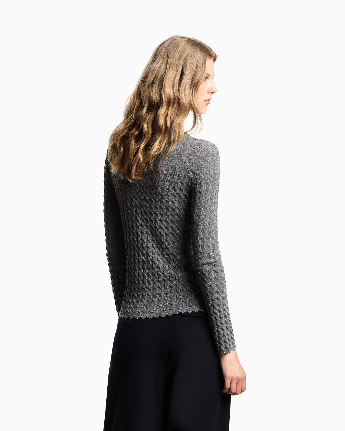 3D-effect lurex knit Slide 2