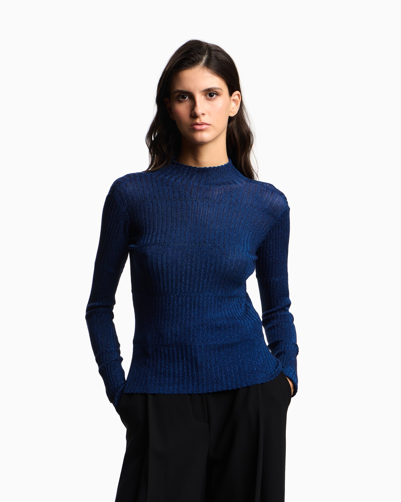 Lurex-Pullover mit 3D-Effekt Folie 3
