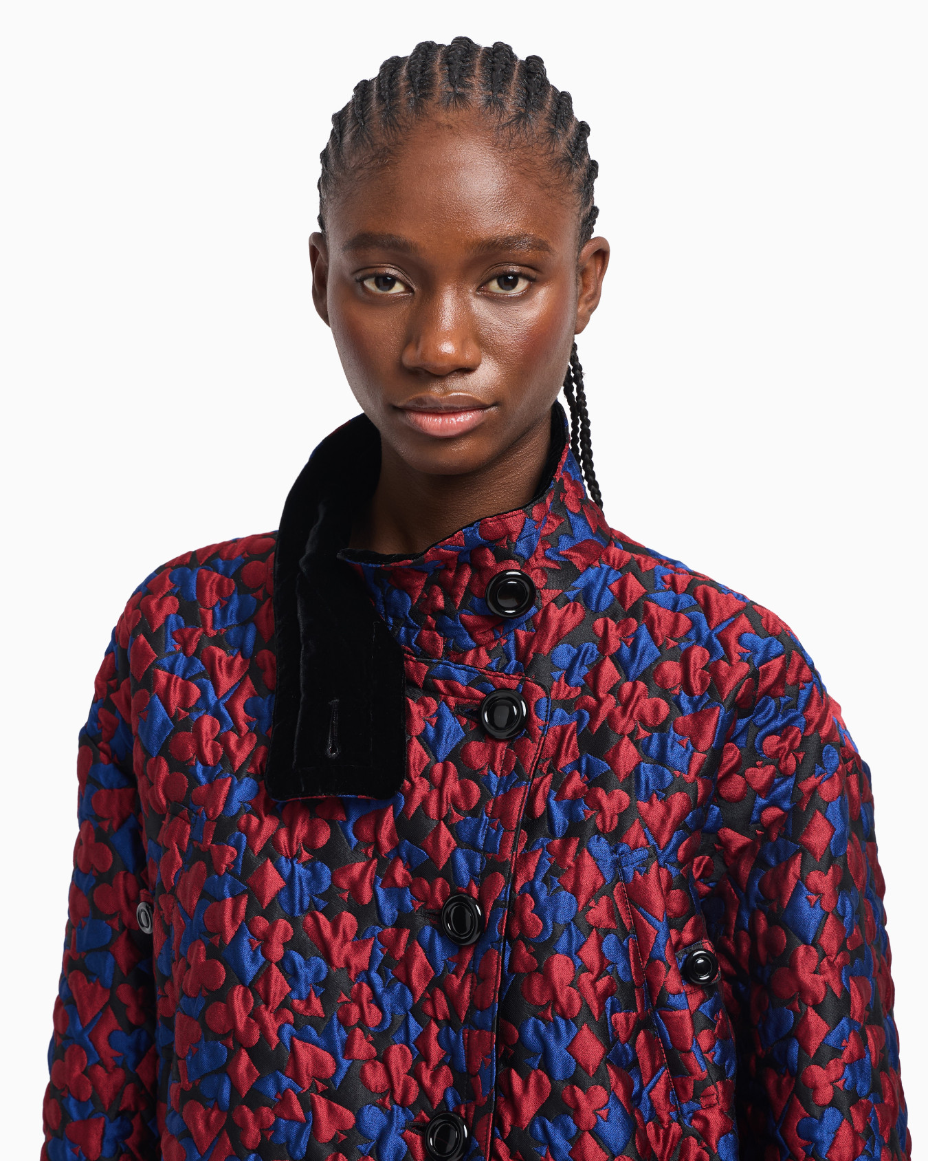 Jeu de Cartes quilted fabric blouson Slide 5