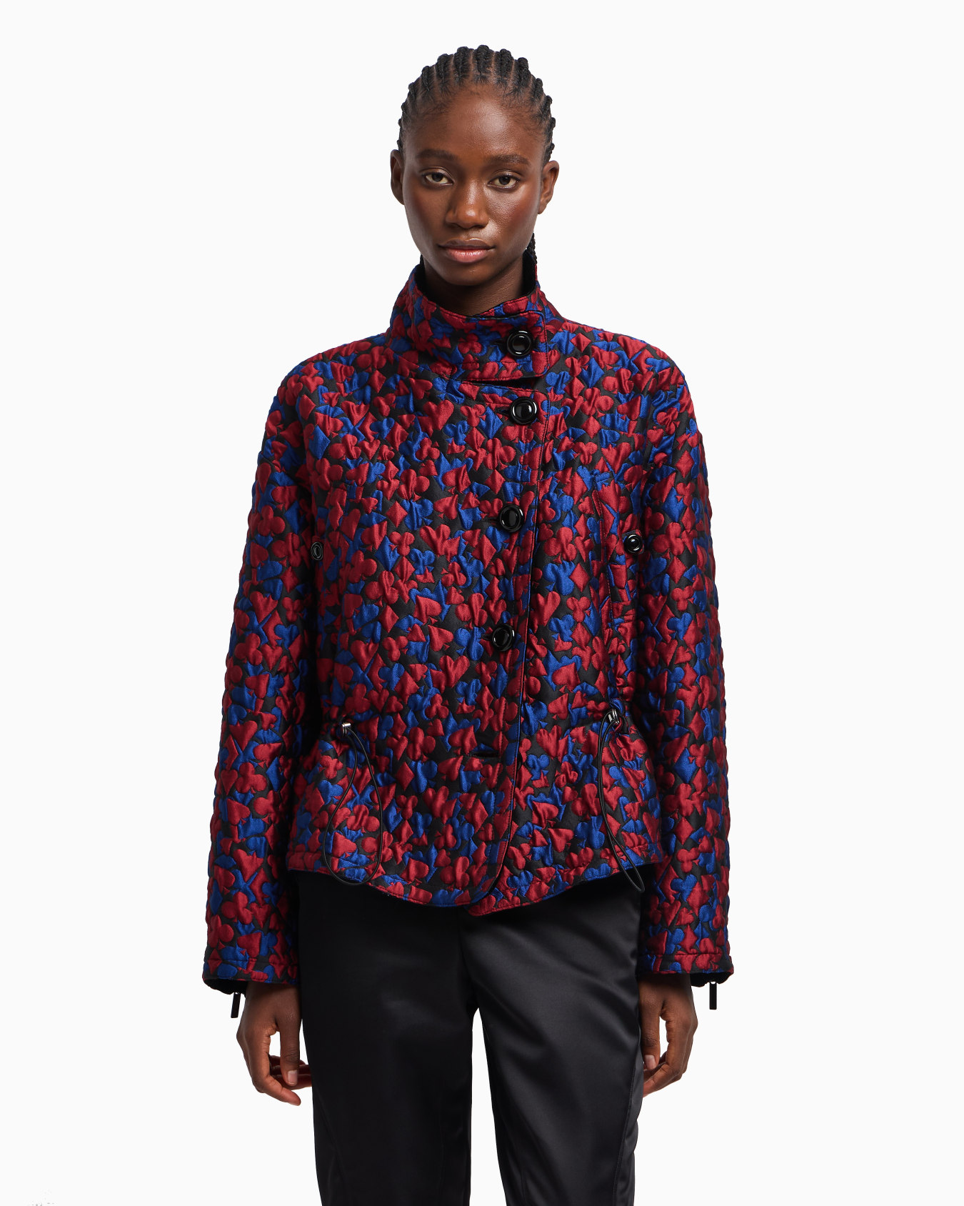 Jeu de Cartes quilted fabric blouson Slide 4