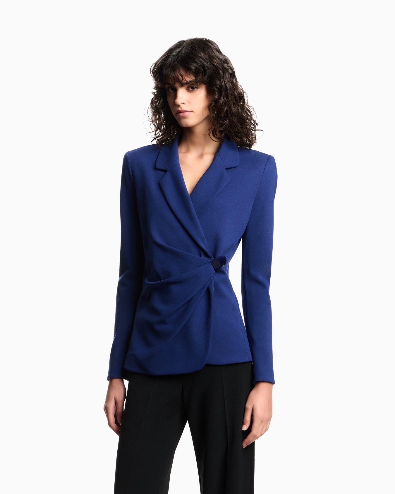 Blazer avec drapé au point Milano stretch Diapositive 3