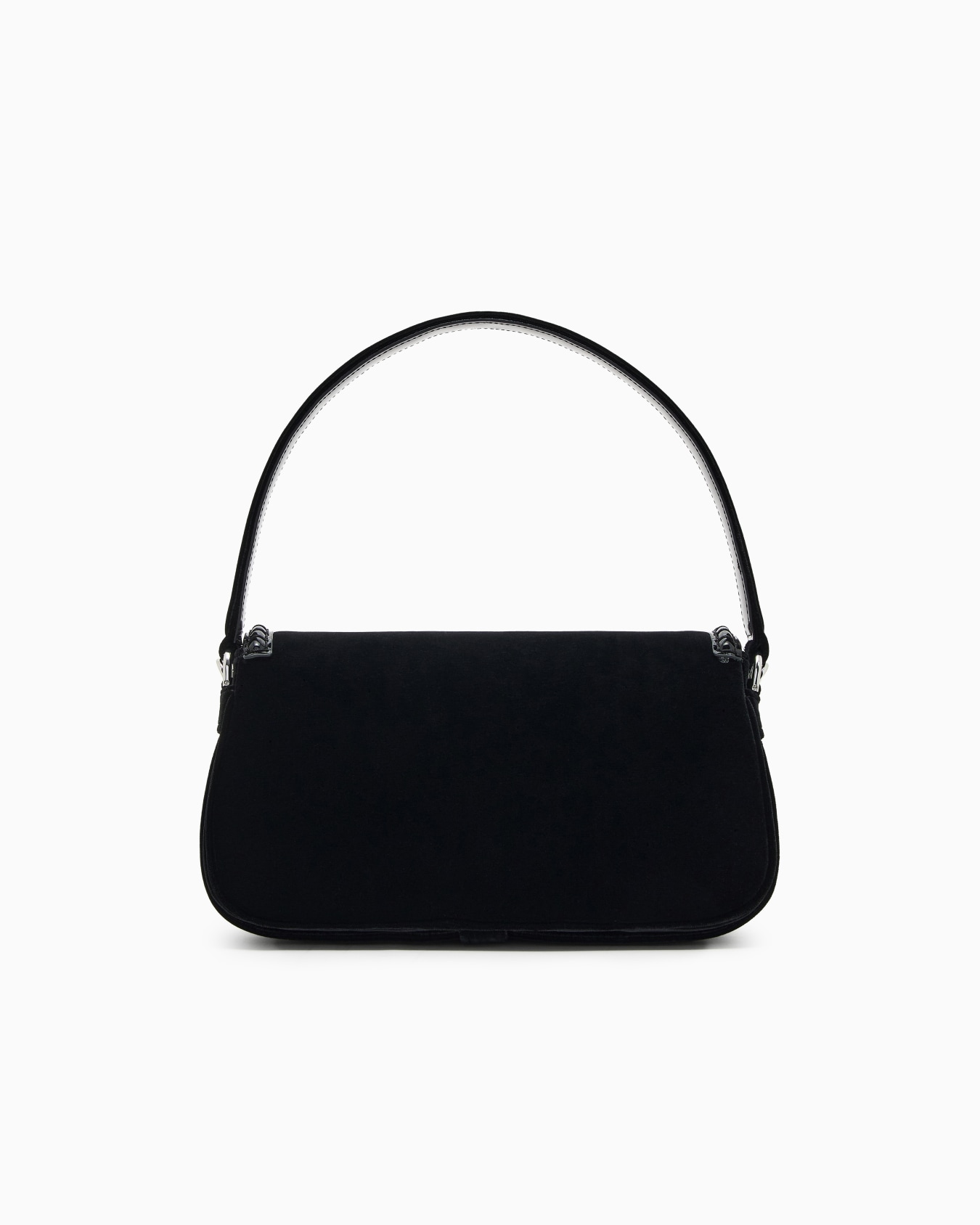 Velvet shoulder bag with buckle Slide 2