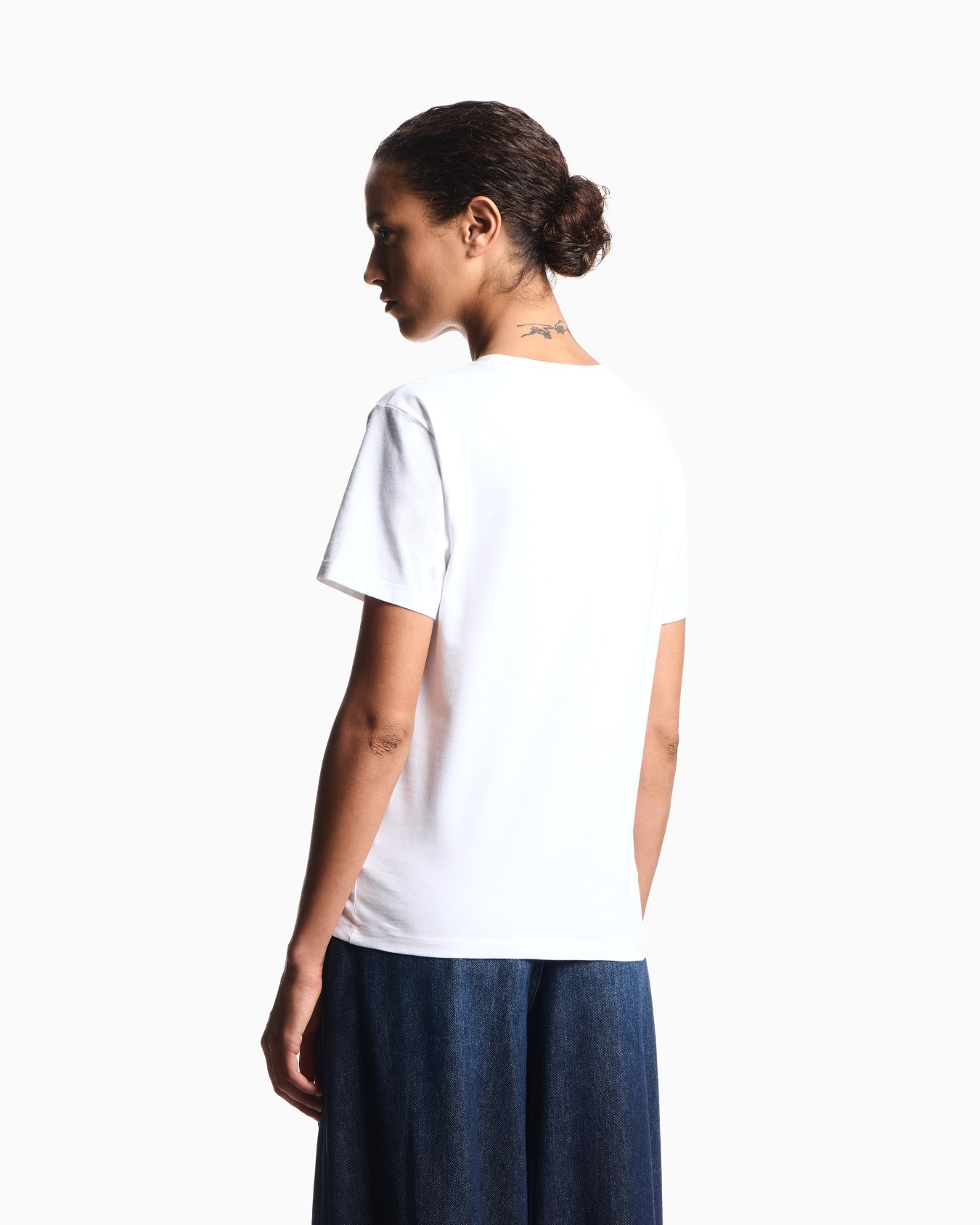 T-shirt en jersey biologique avec logo multicolore brodé ASV Diapositive 2