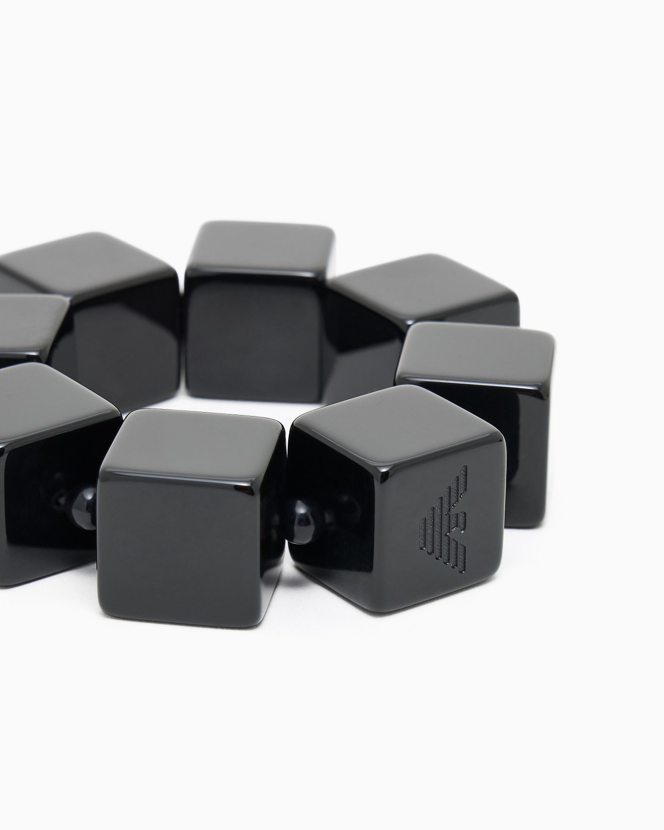 Elasticated bracelet with cubes  Slide 1
