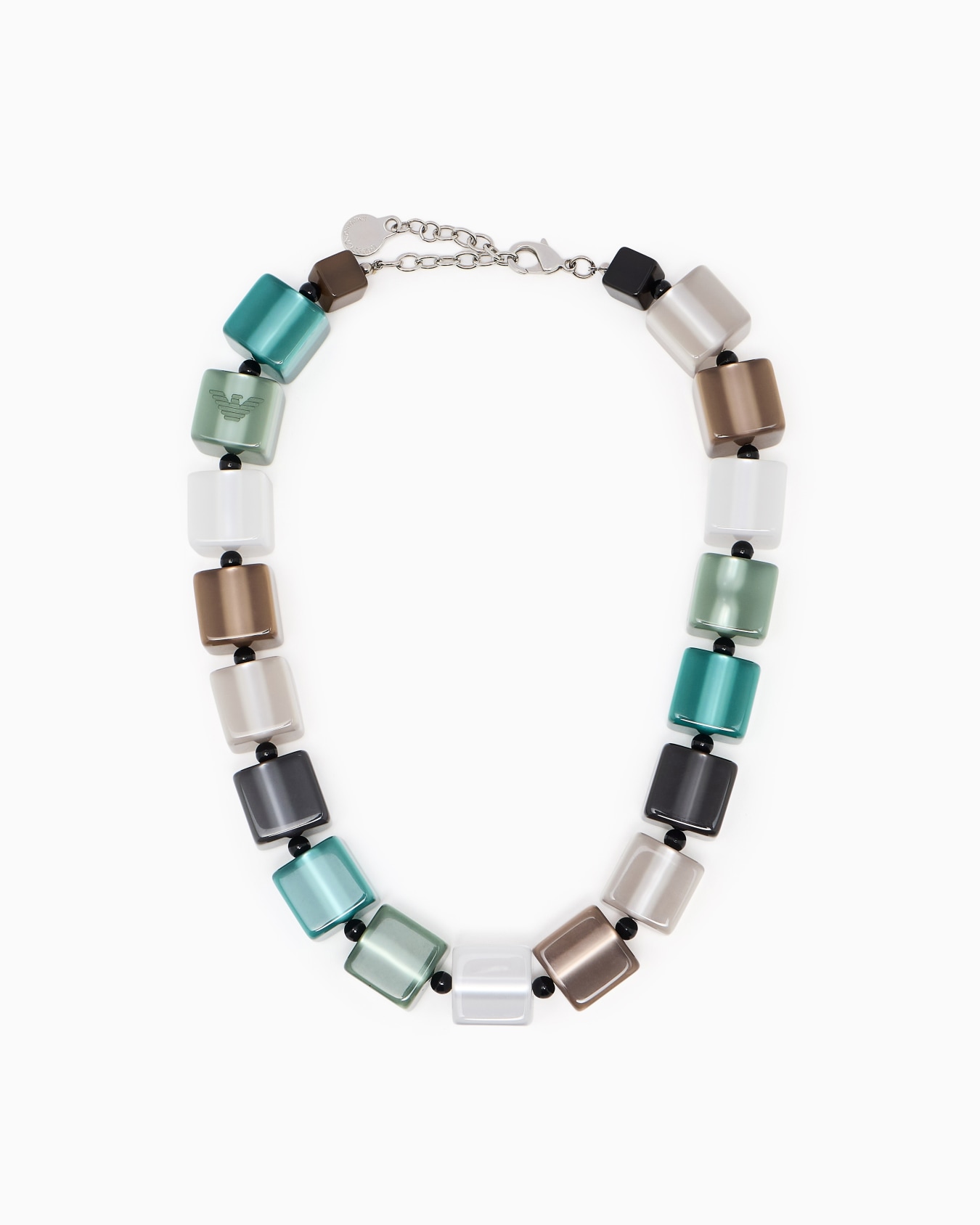 Necklace with cubes and micro spheres Slide 0