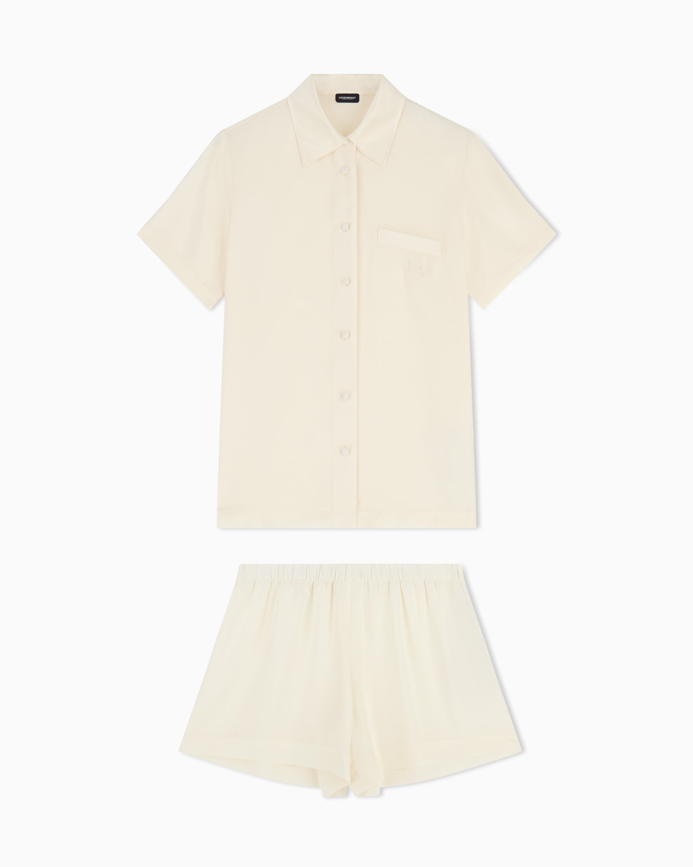 Bridal satin pyjamas with shorts Slide 0