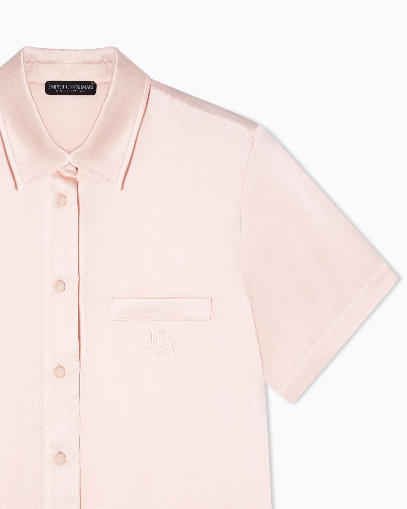 Bridal satin pyjamas with shorts Slide 3