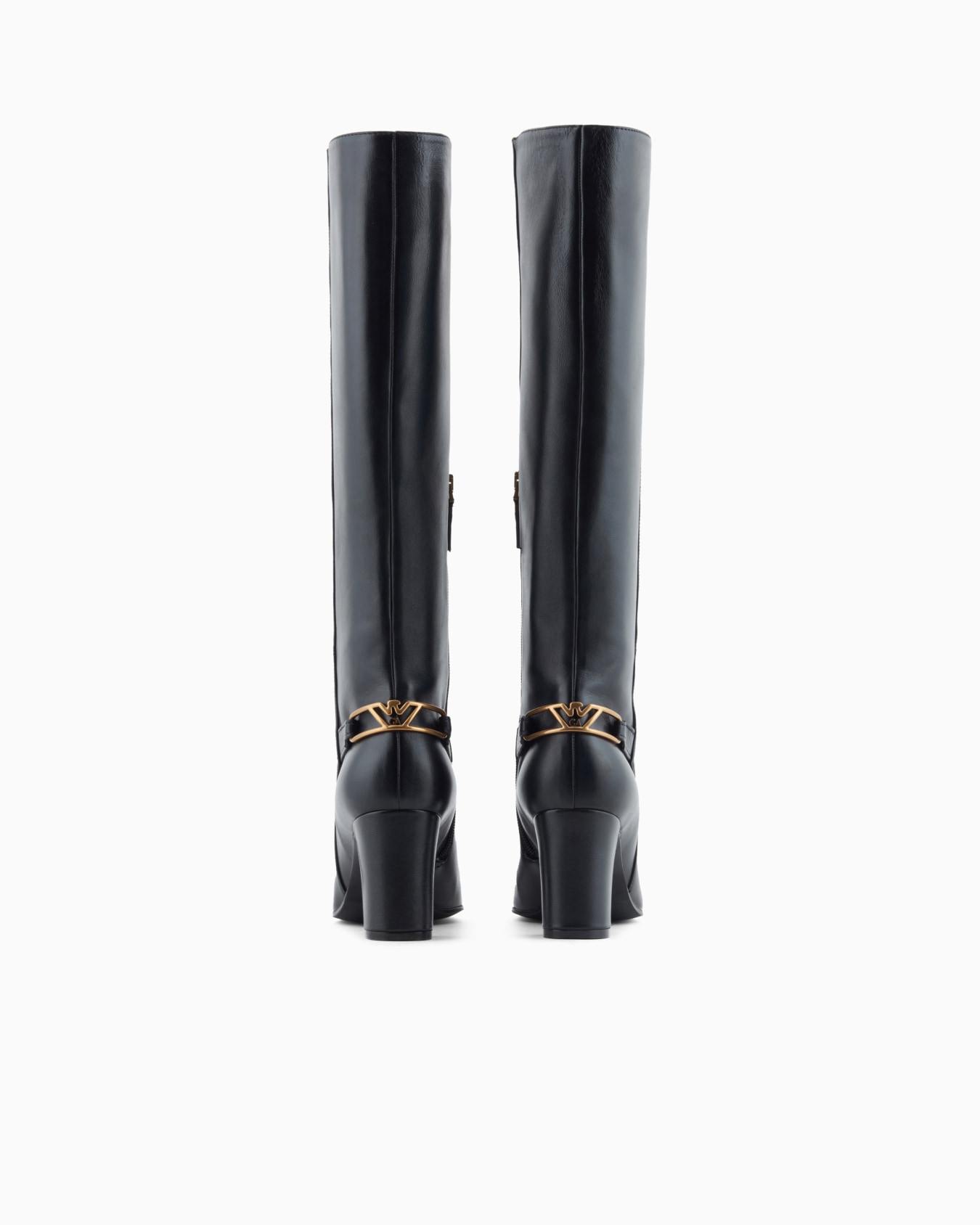Stiefel aus Nappaleder mit Riemen und Adler-Plakette Folie 2