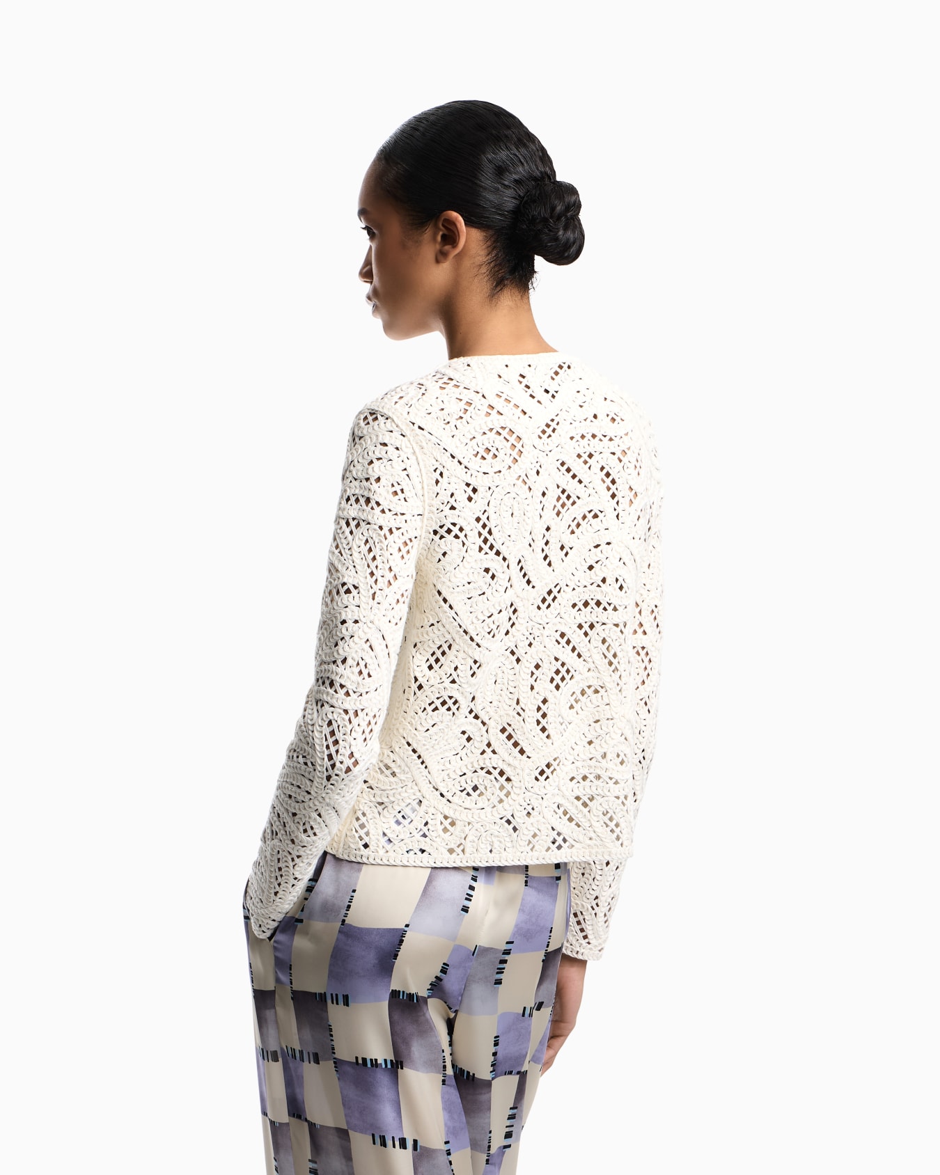 Jacket in macramé-effect Cornely embroidered fabric Slide 3