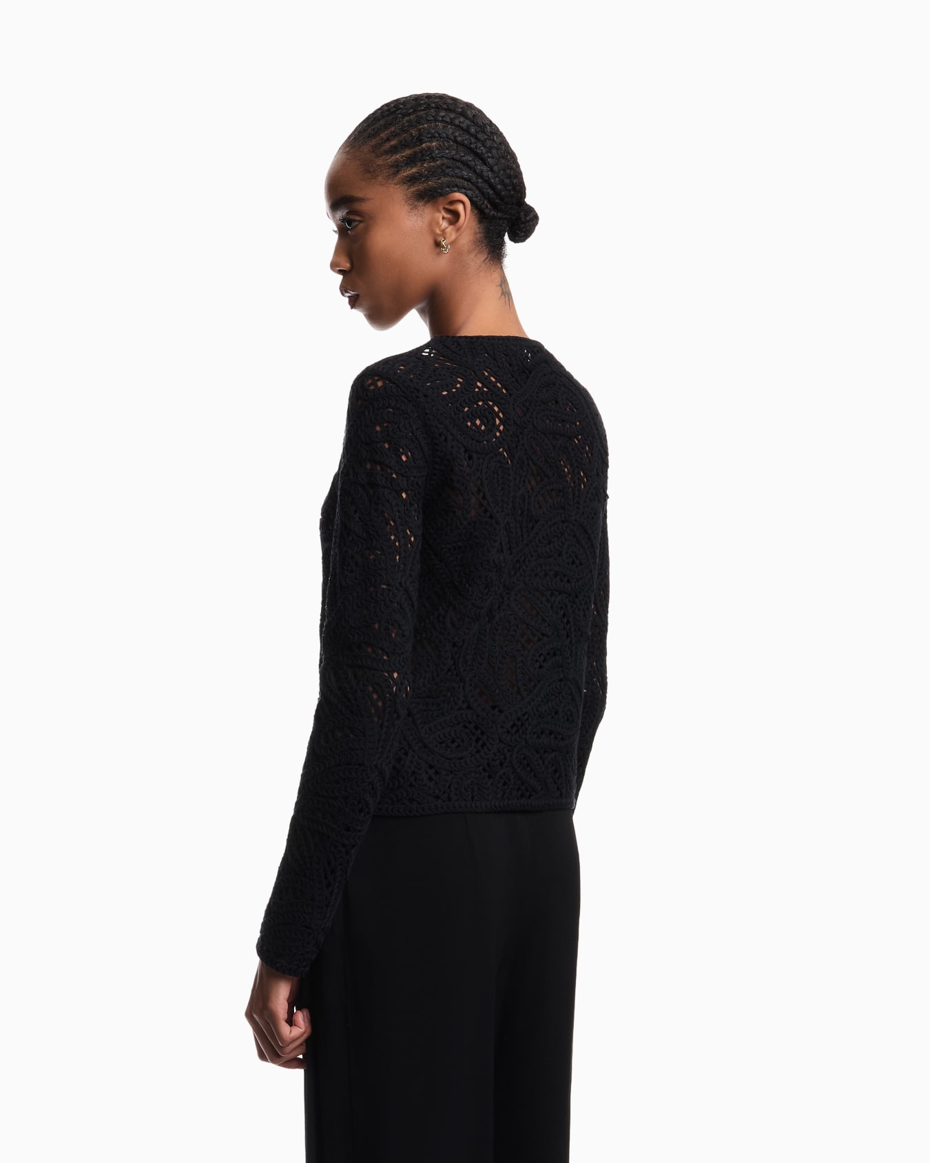 ジャケット コーネリー刺繍ファブリック マクラメ風 スライドする 3