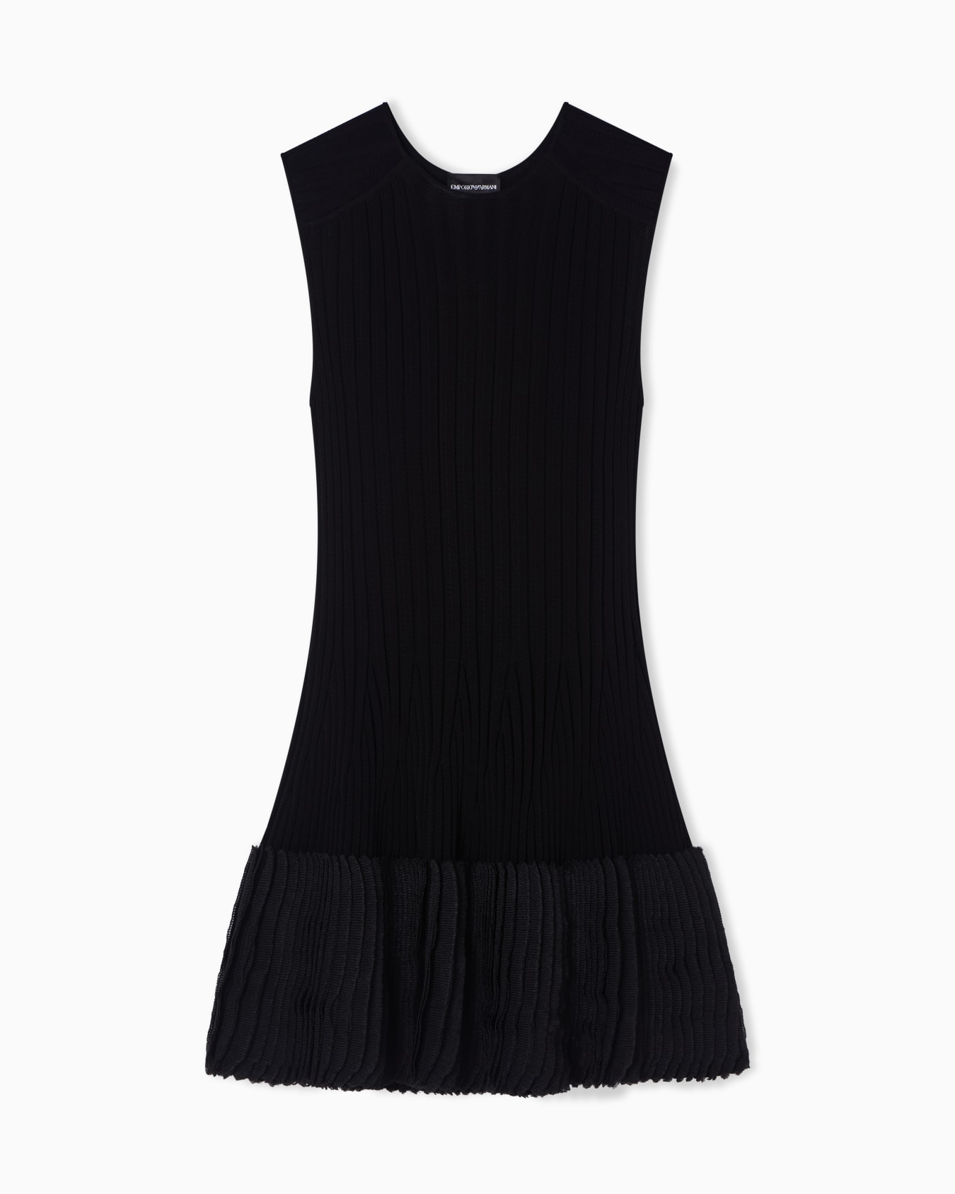 Knitted dress with rouge detail Slide 0