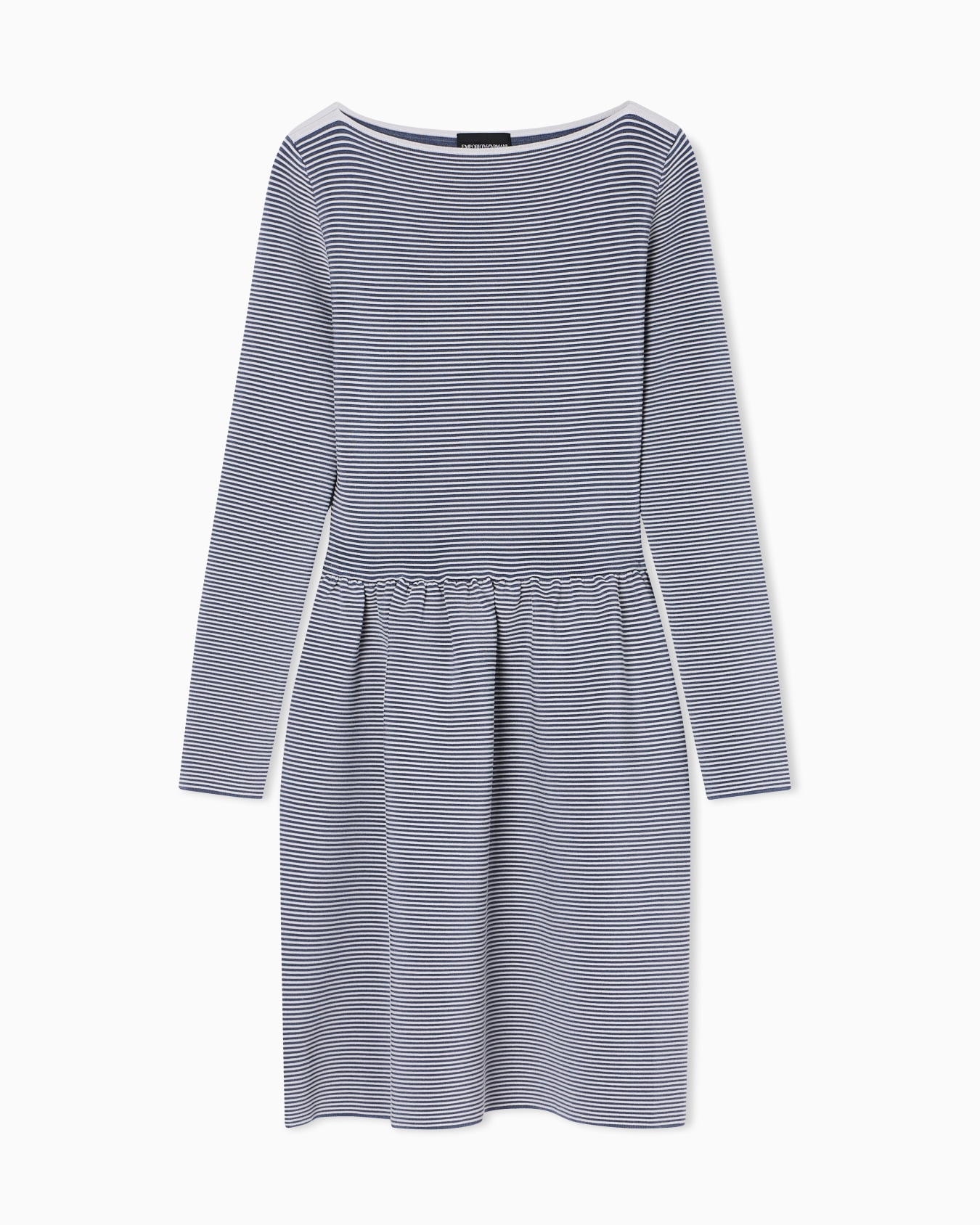 ASV ボートネックドレス オットマンファブリック スライドする 0