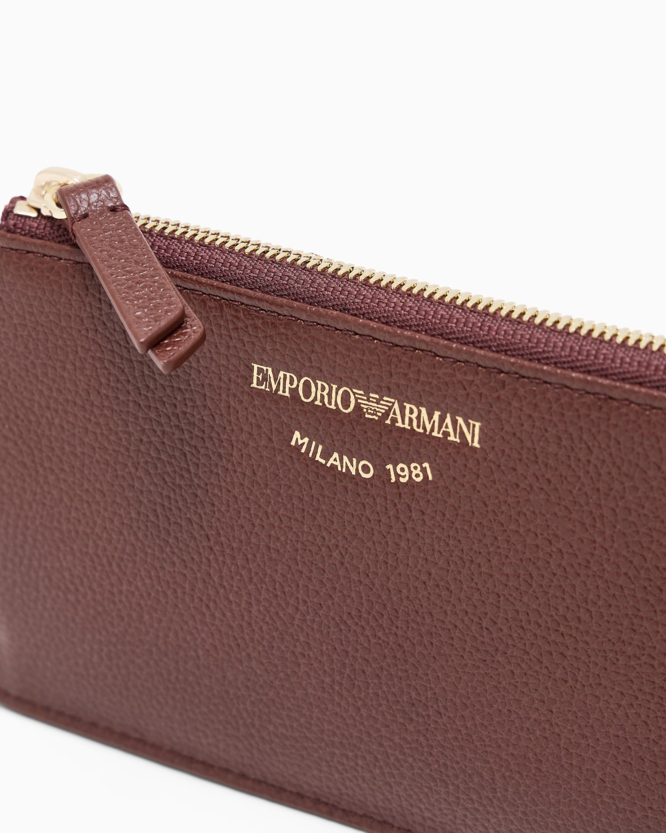 Zipped, tumbled-leather card holder Slide 2