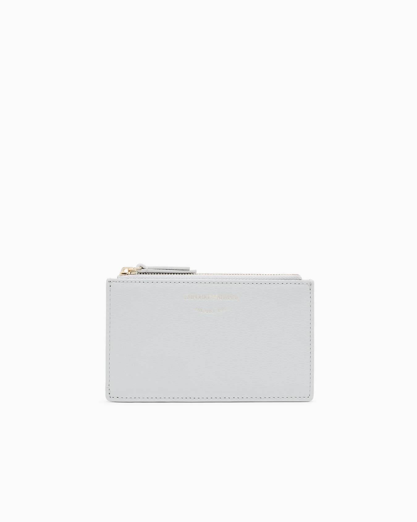 Zipped, tumbled-leather card holder Slide 0