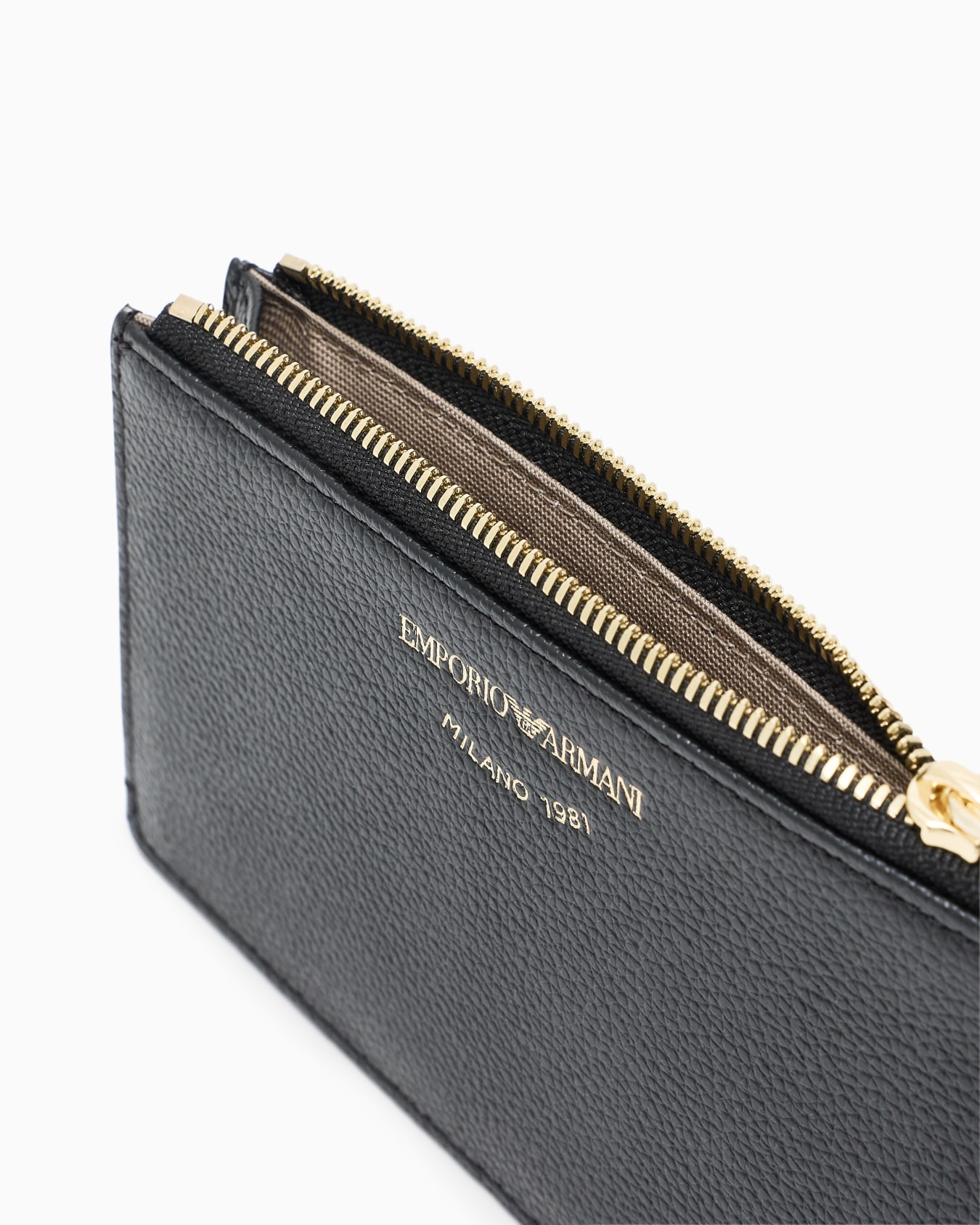 Zipped, tumbled-leather card holder Slide 2