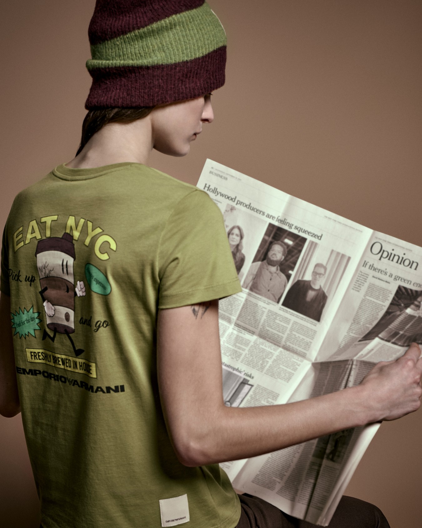 T-shirt in jersey con maxi stampa Capsule New York Slide 5