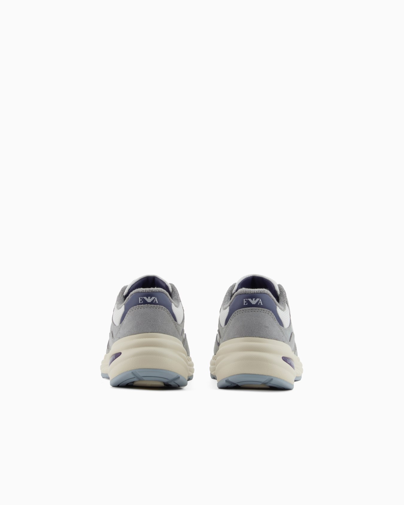 Sneakers en mesh avec détails en cuir suédé et logo aigle Diapositive 3