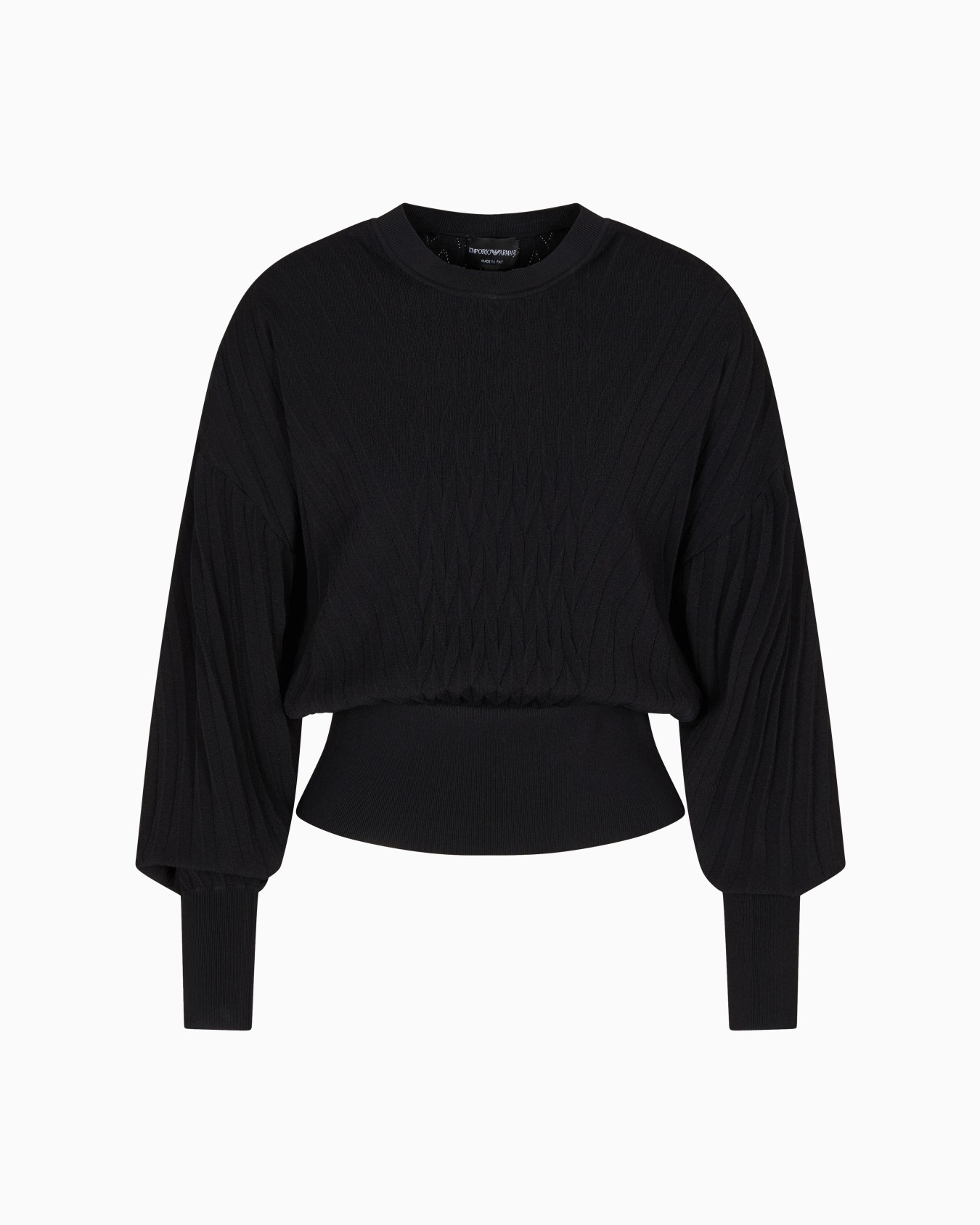 Maglia in misto viscosa con motivo a rilievo Capsule Travel Essential Slide 0