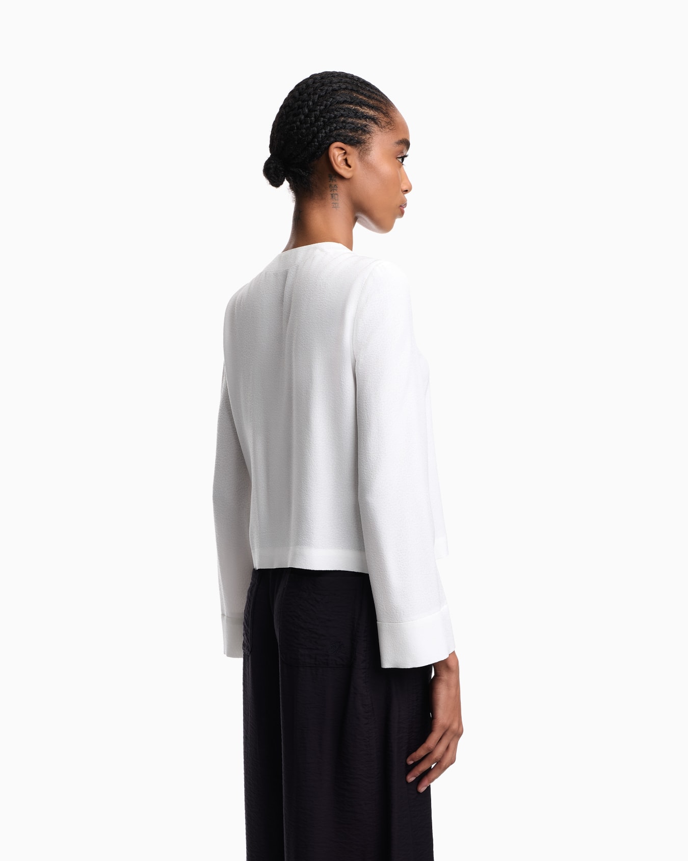 ASV micro leopard spot jacquard fluid fabric shirt Slide 3