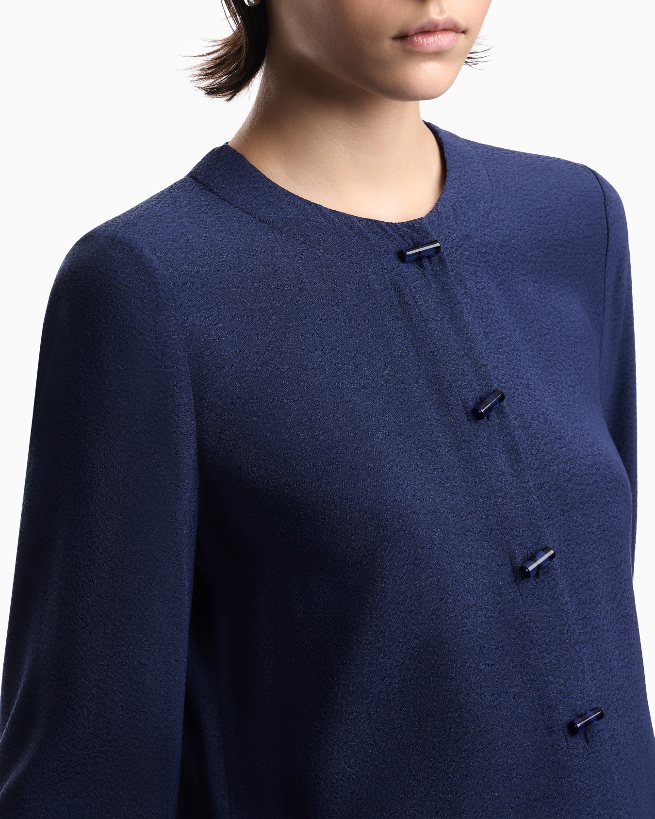 ASV micro leopard spot jacquard fluid fabric shirt Slide 4