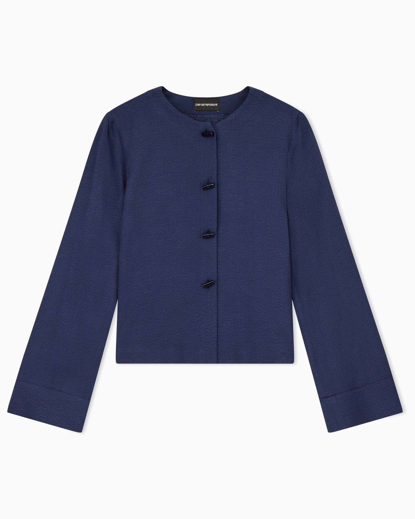 ASV micro leopard spot jacquard fluid fabric shirt Slide 0