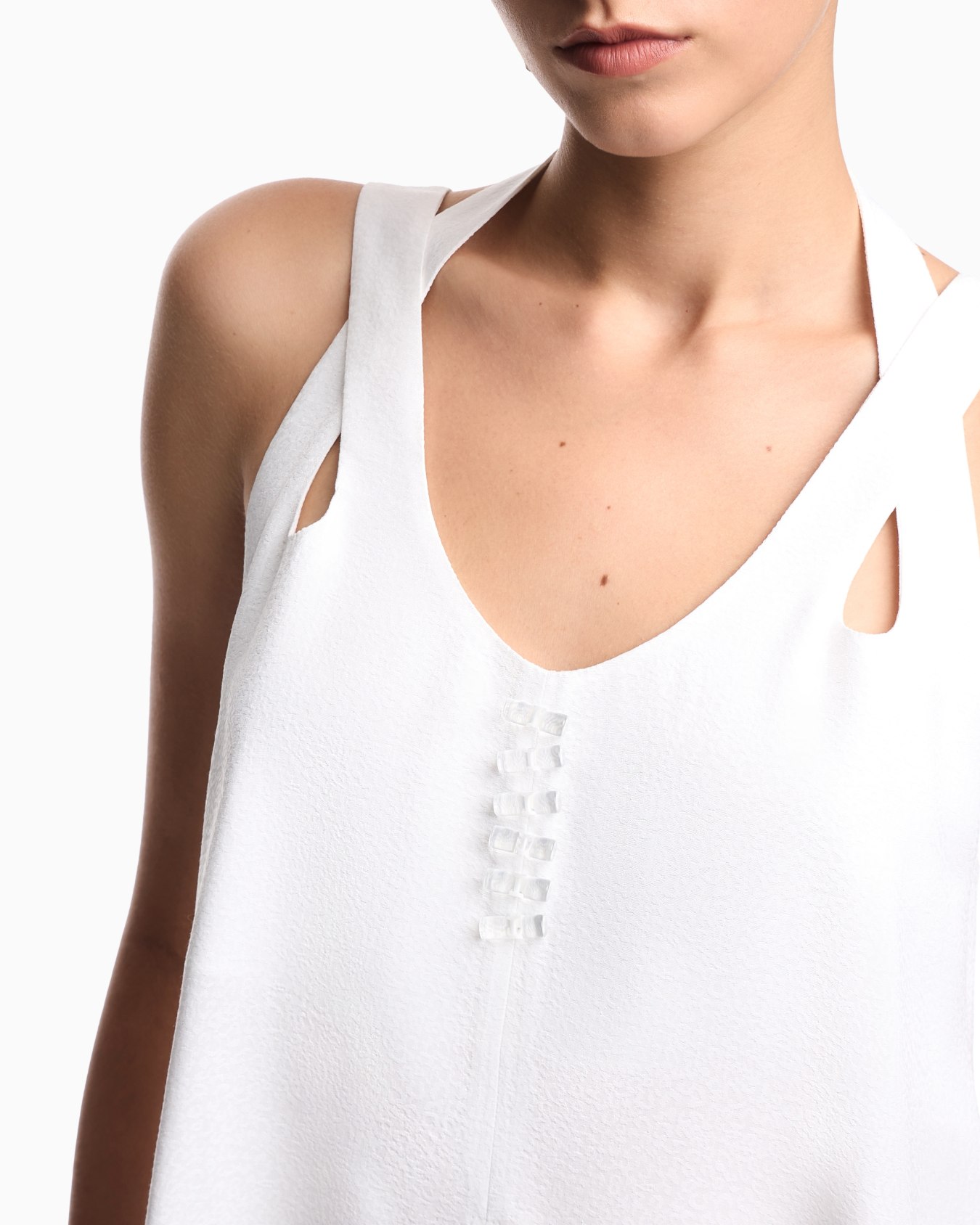 Micro leopard jacquard top Slide 4