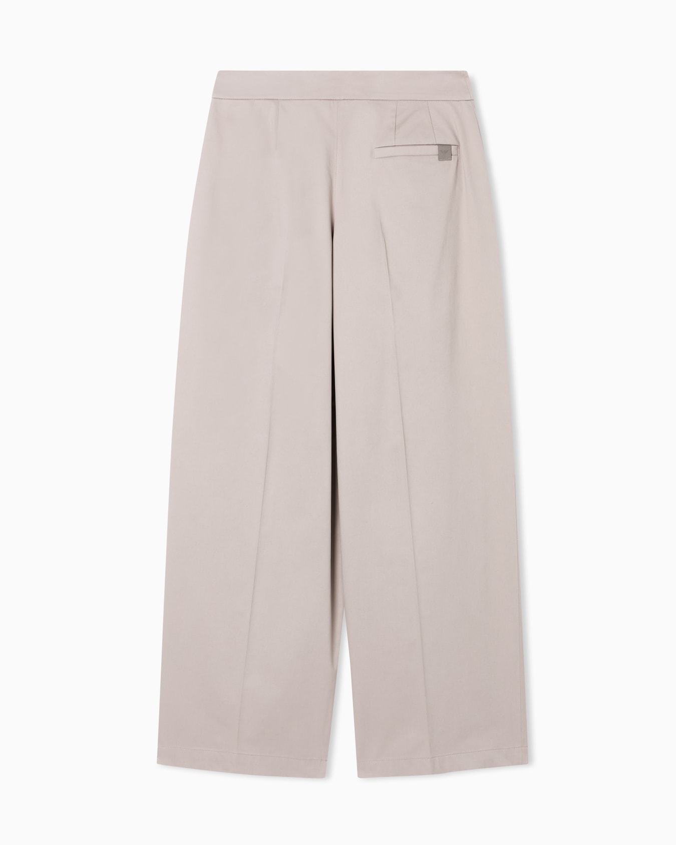 タック入りパンツ ブラッシュドコットン スライドする 3