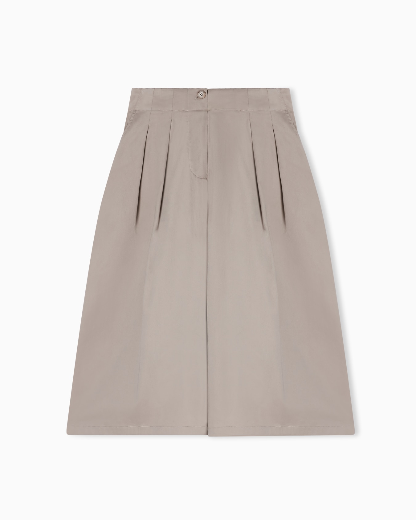 Brushed stretch cotton trouser skirt スライドする 0