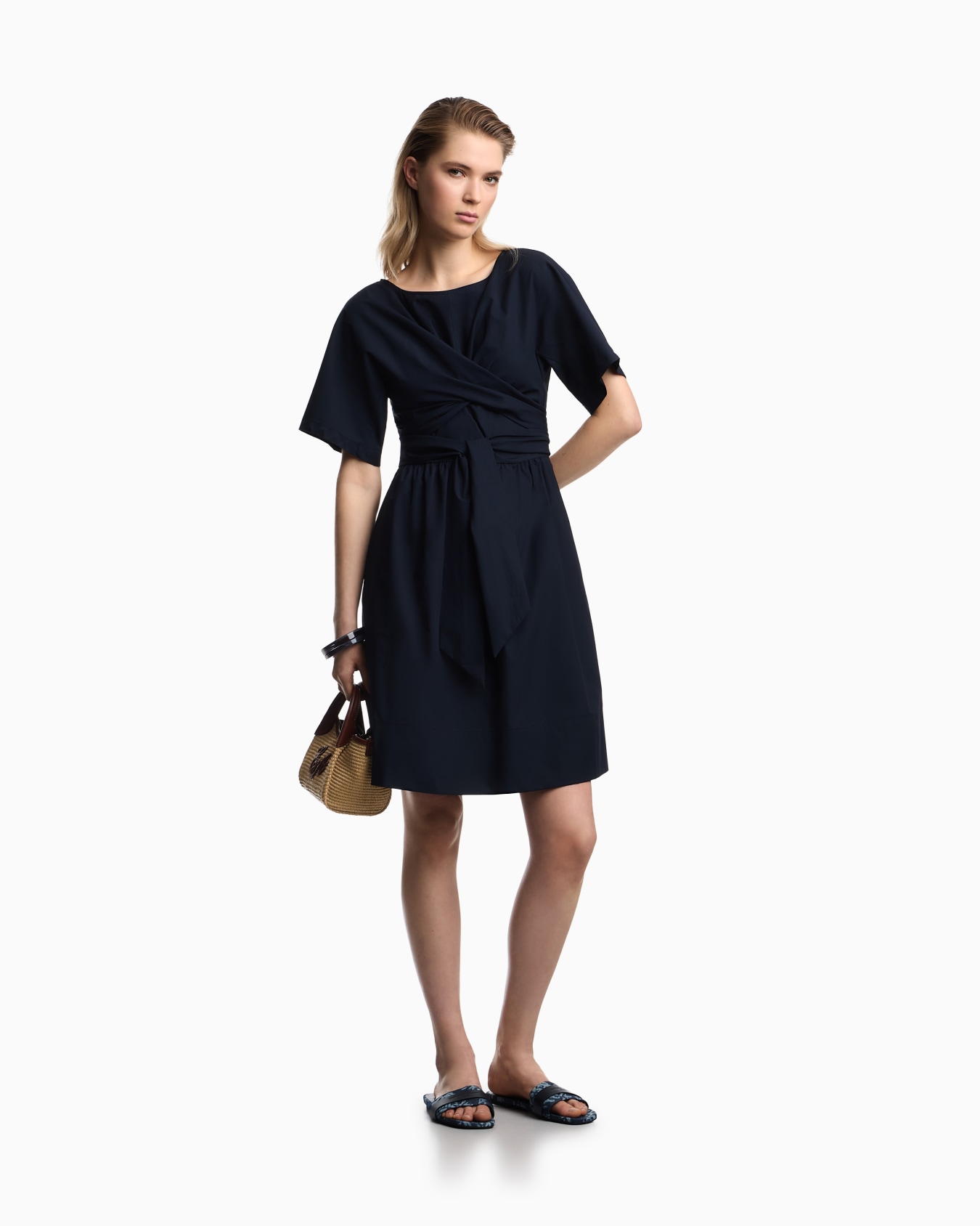 Cotton poplin dress Slide 1