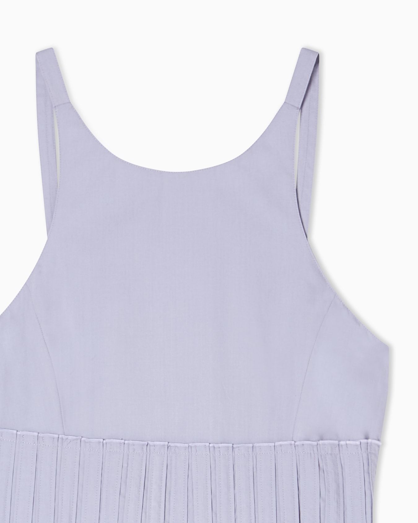 Robe longue à motif smocké en popeline Diapositive 4