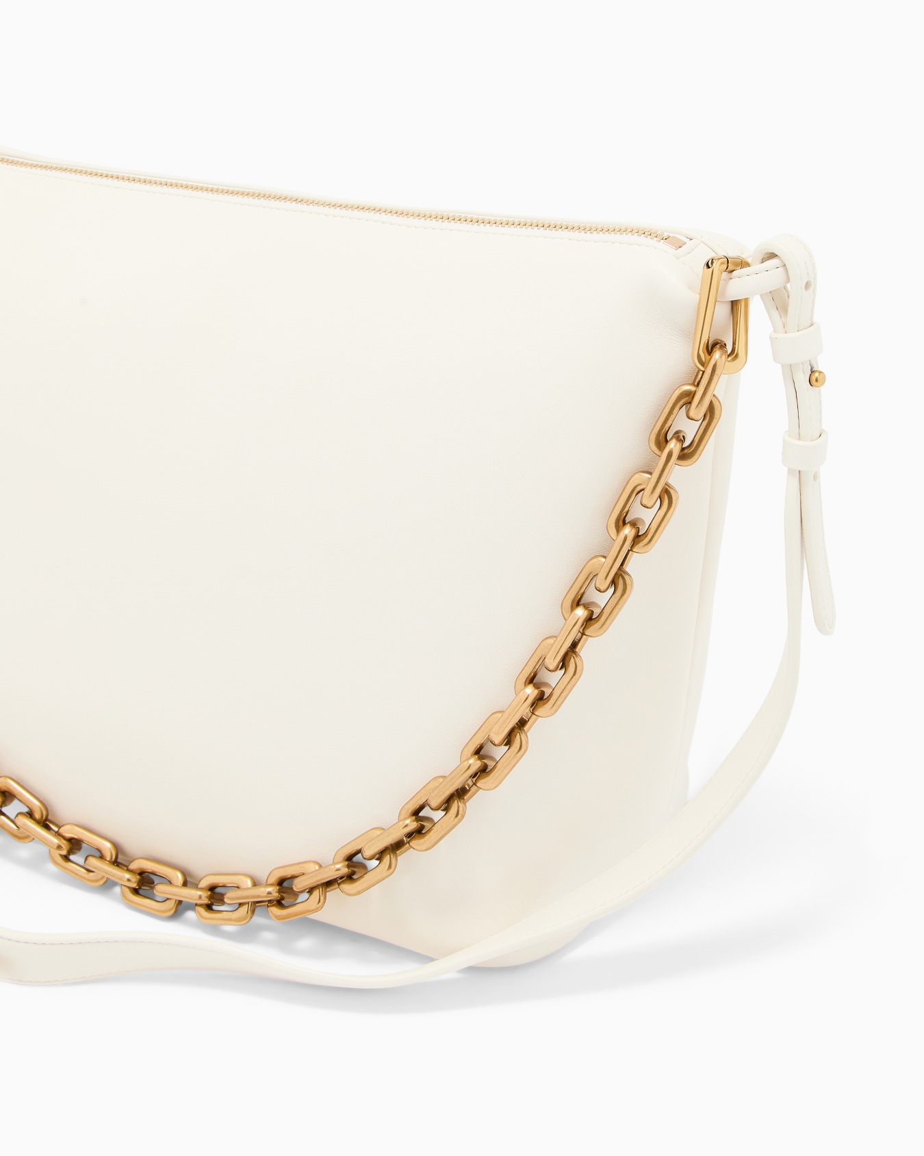 Mittelgroße Hobo Bag aus Leder mit Kette Folie 4