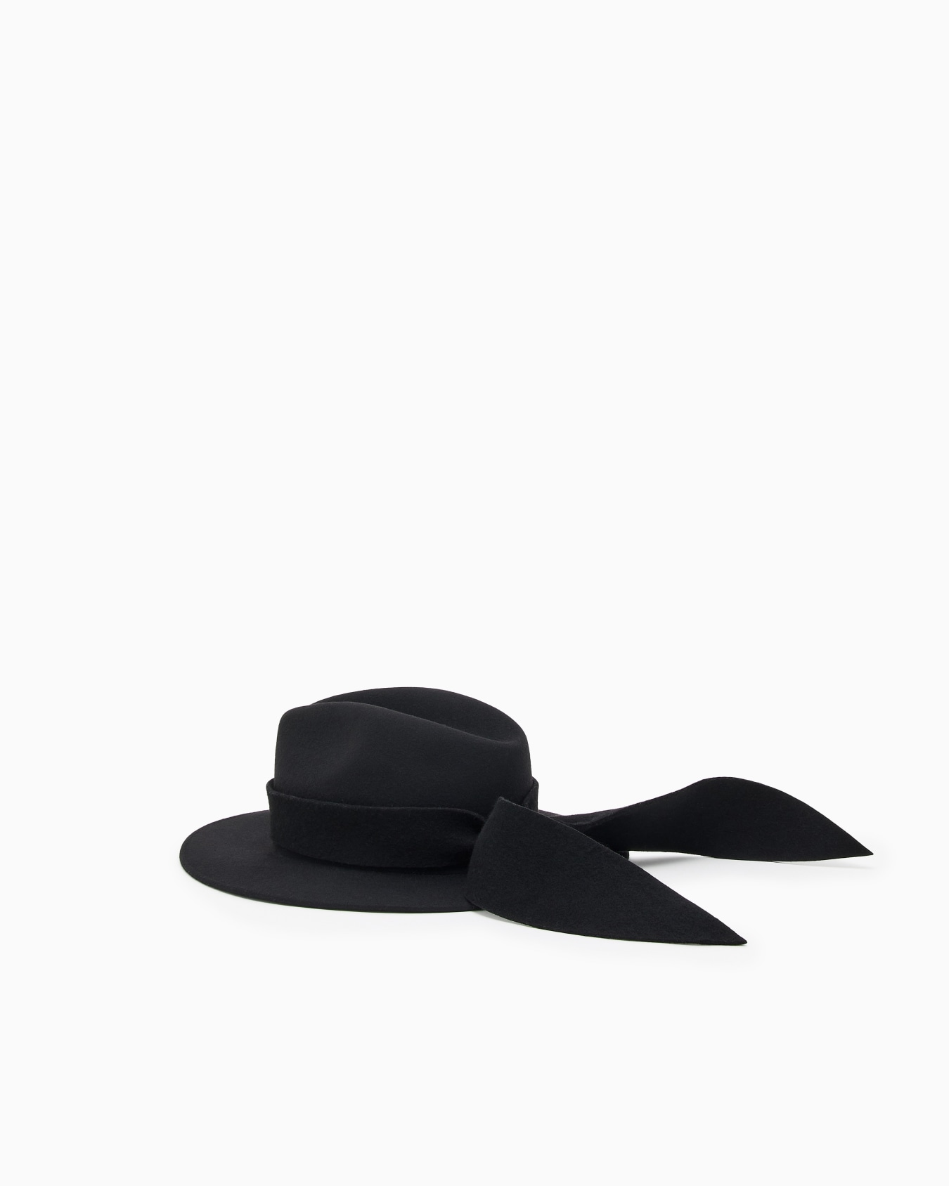 Wool cloth fedora hat with band Slide 1