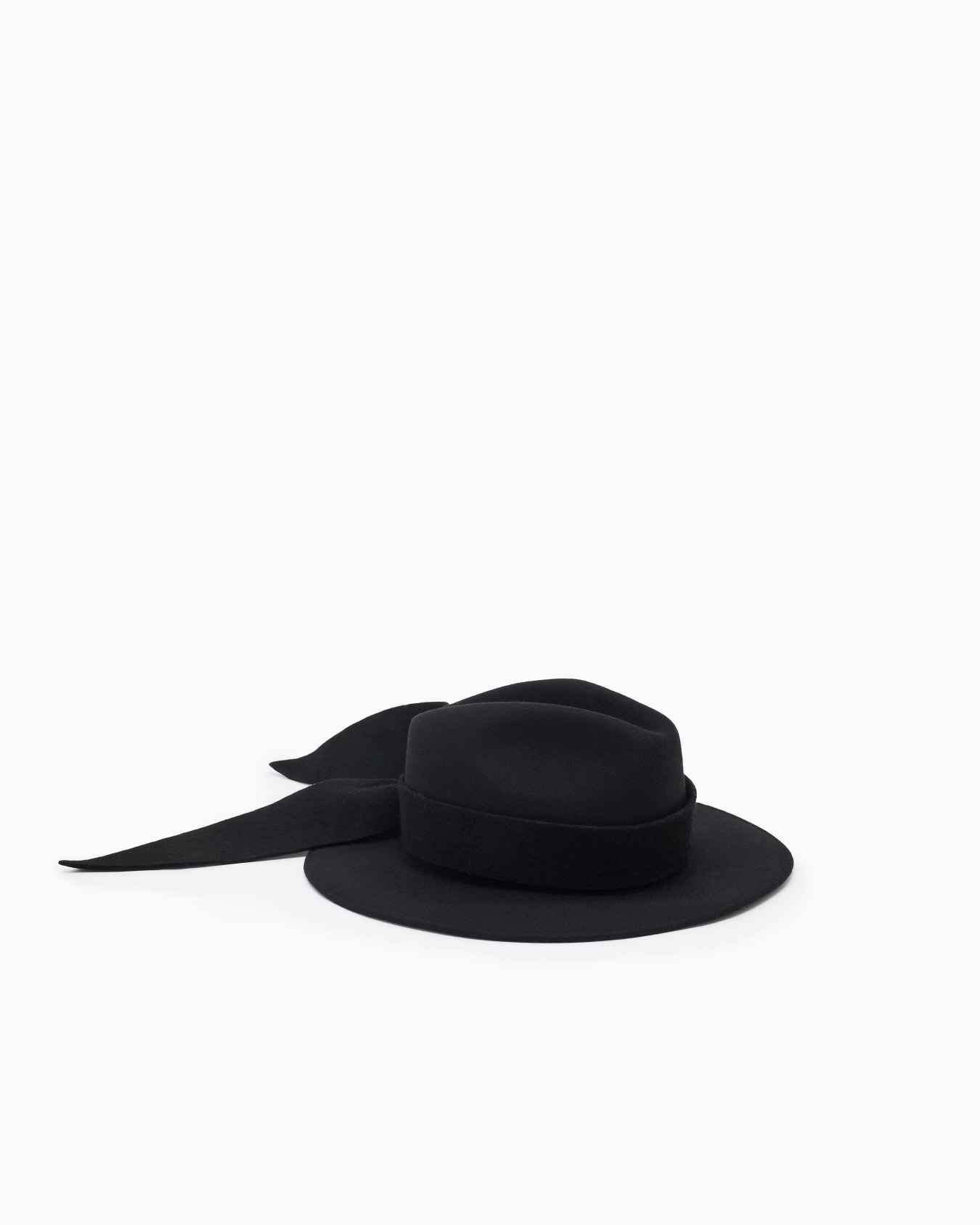 Wool cloth fedora hat with band Slide 0