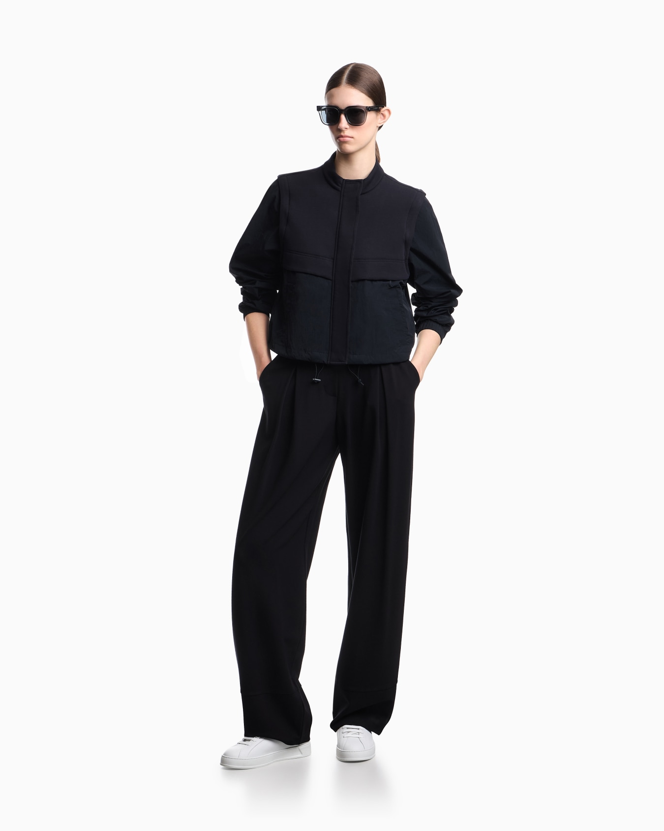 Travel Essentials double-jersey two-in-one blouson Slide 1