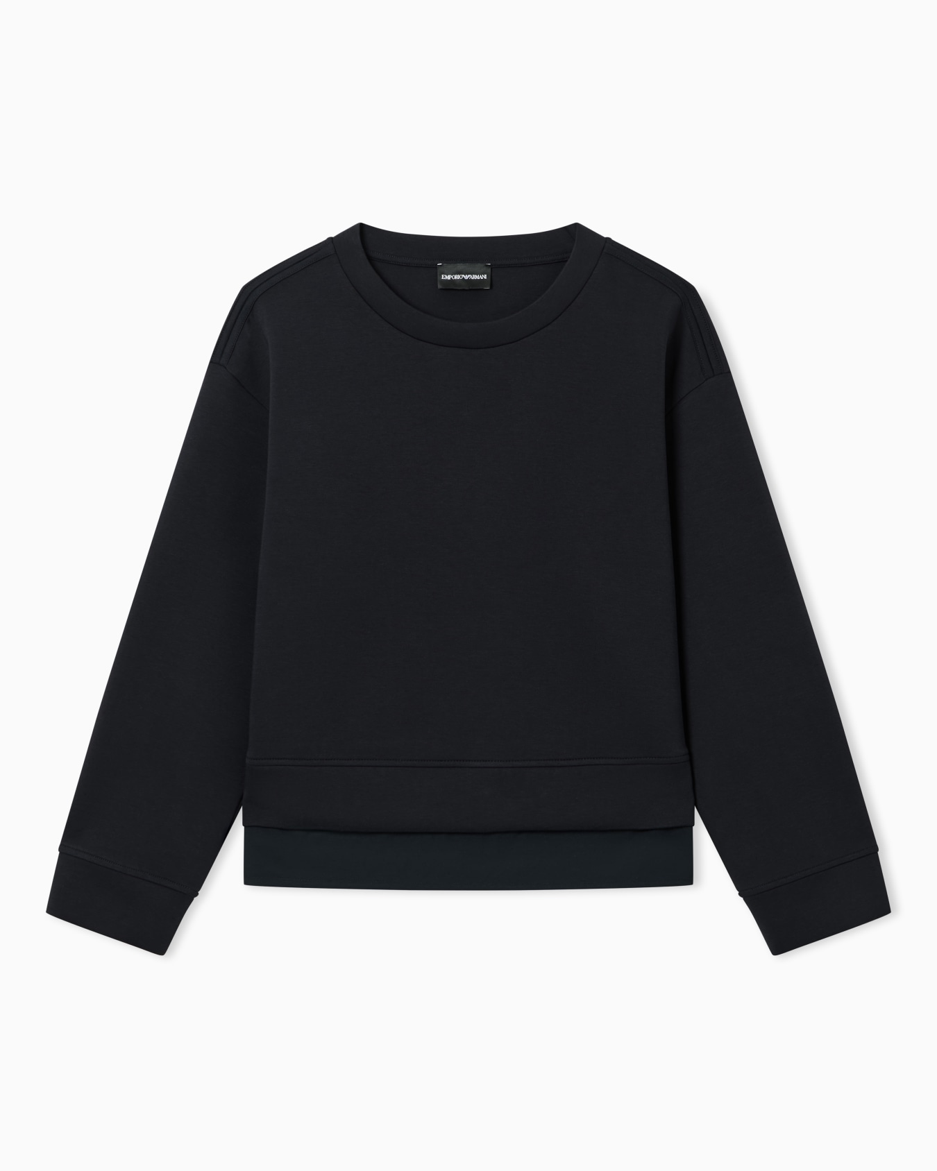Structured double jersey sweatshirt Slide 0