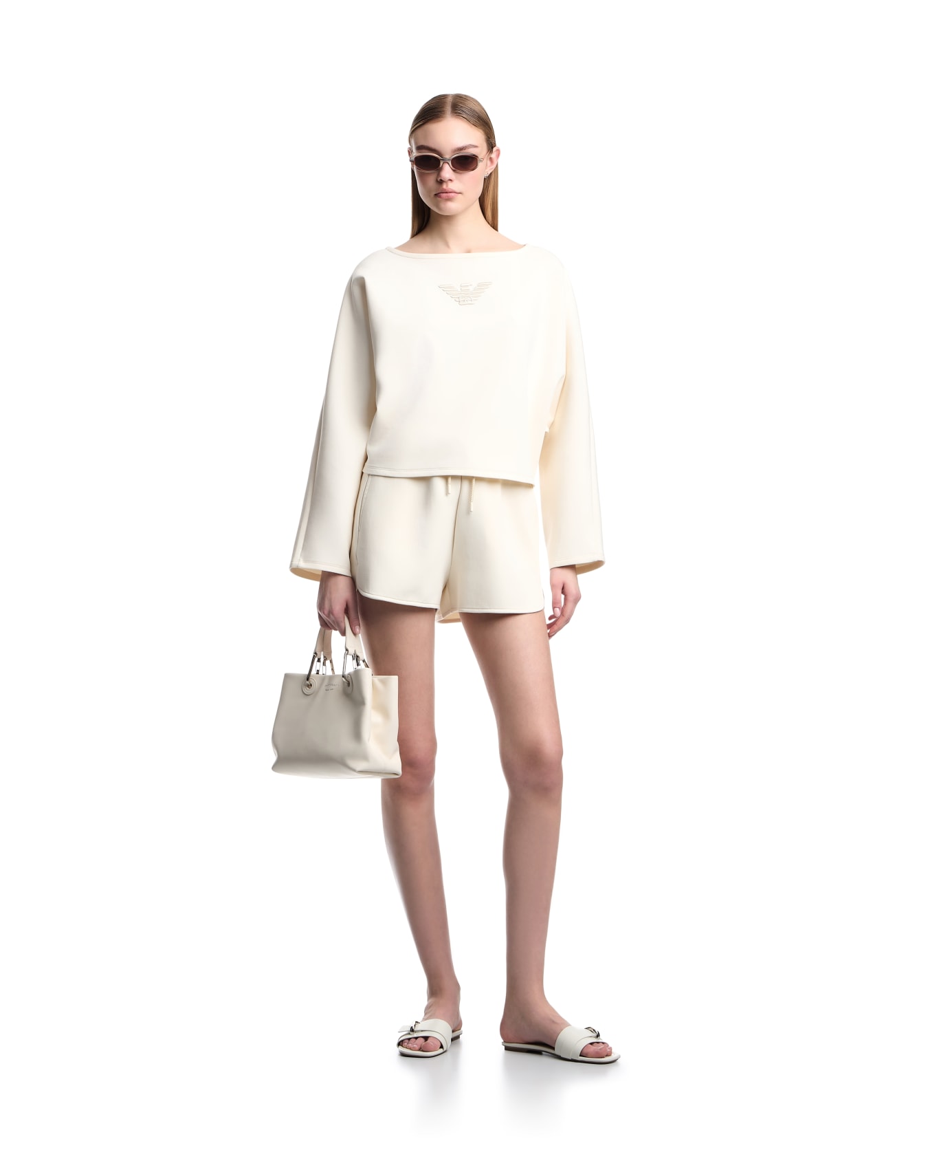 Double jersey drawstring shorts Folie 1