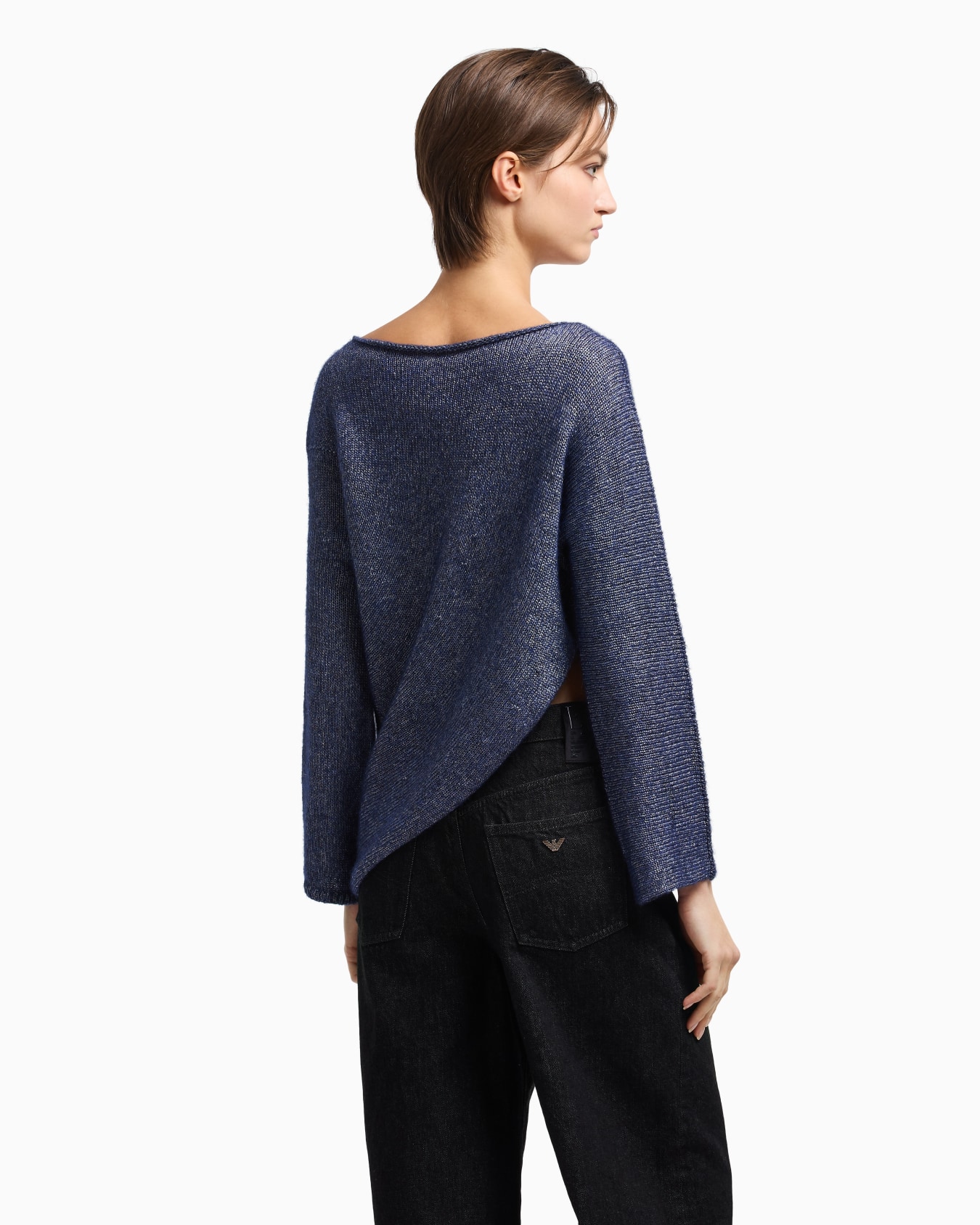Jersey asimétrico en mezcla de alpaca cápsula Winter Urbanism Diapositiva 2