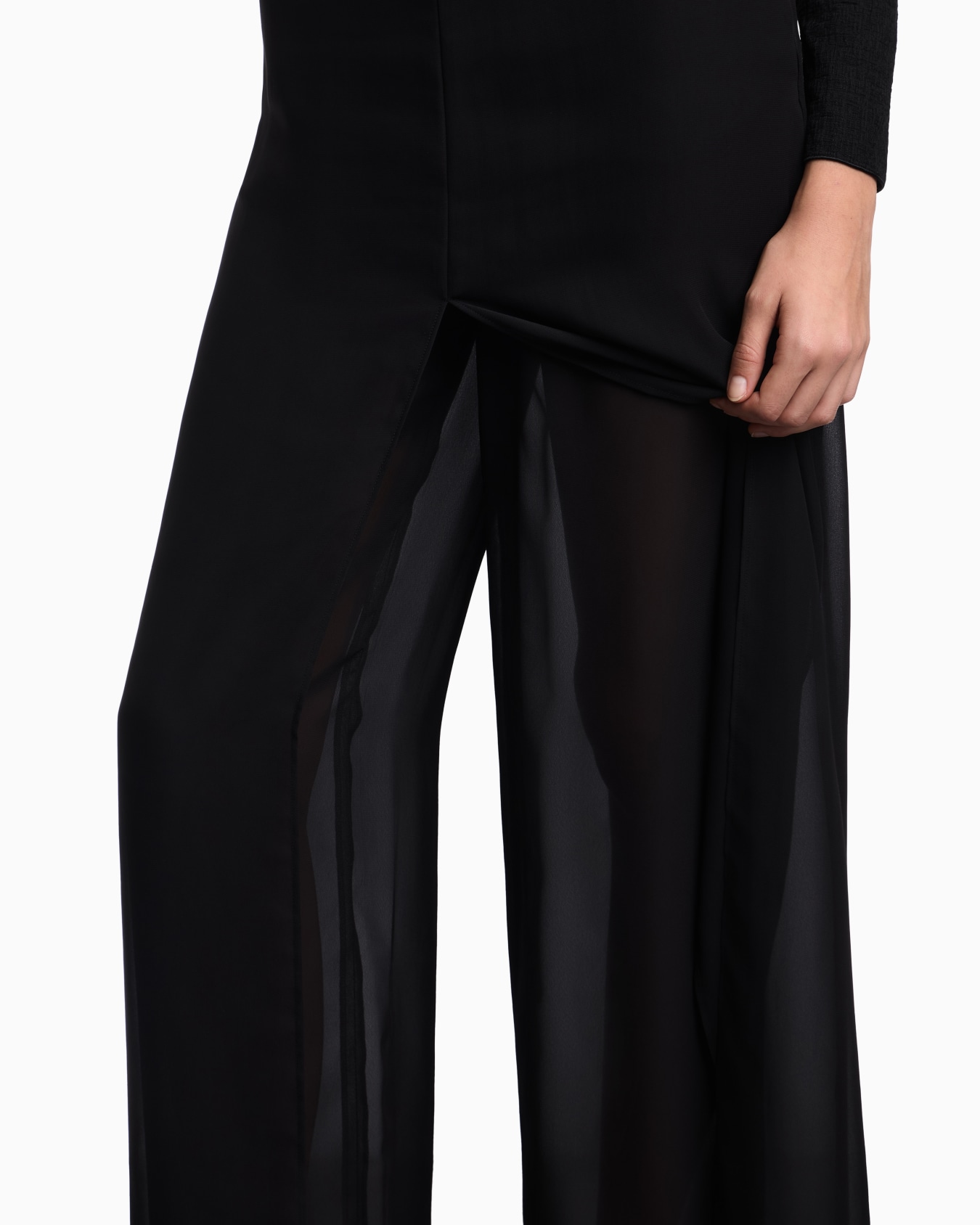 Georgette techno trouser skirt Slide 4