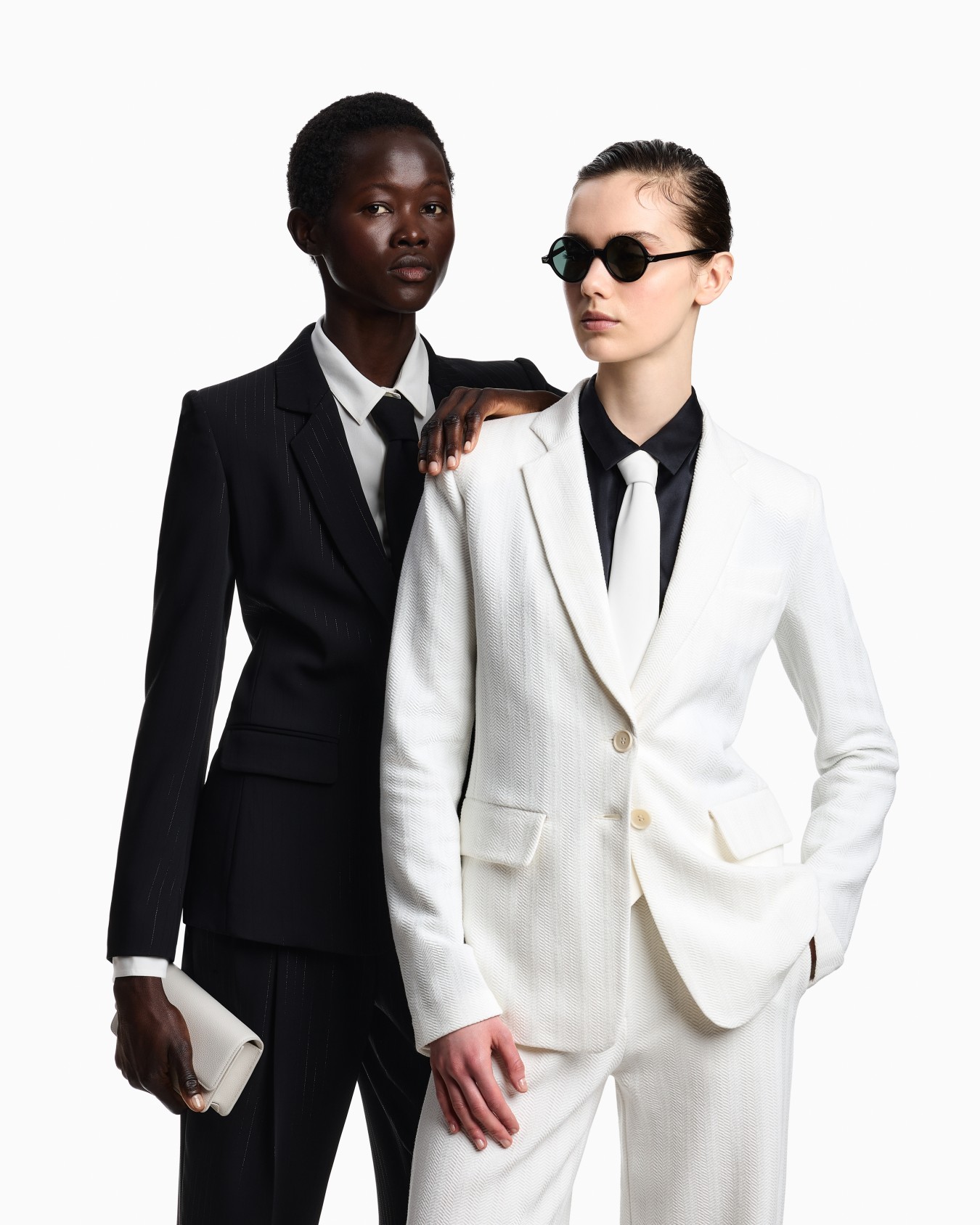 Single-breasted pinstriped lurex jacket Slide 3