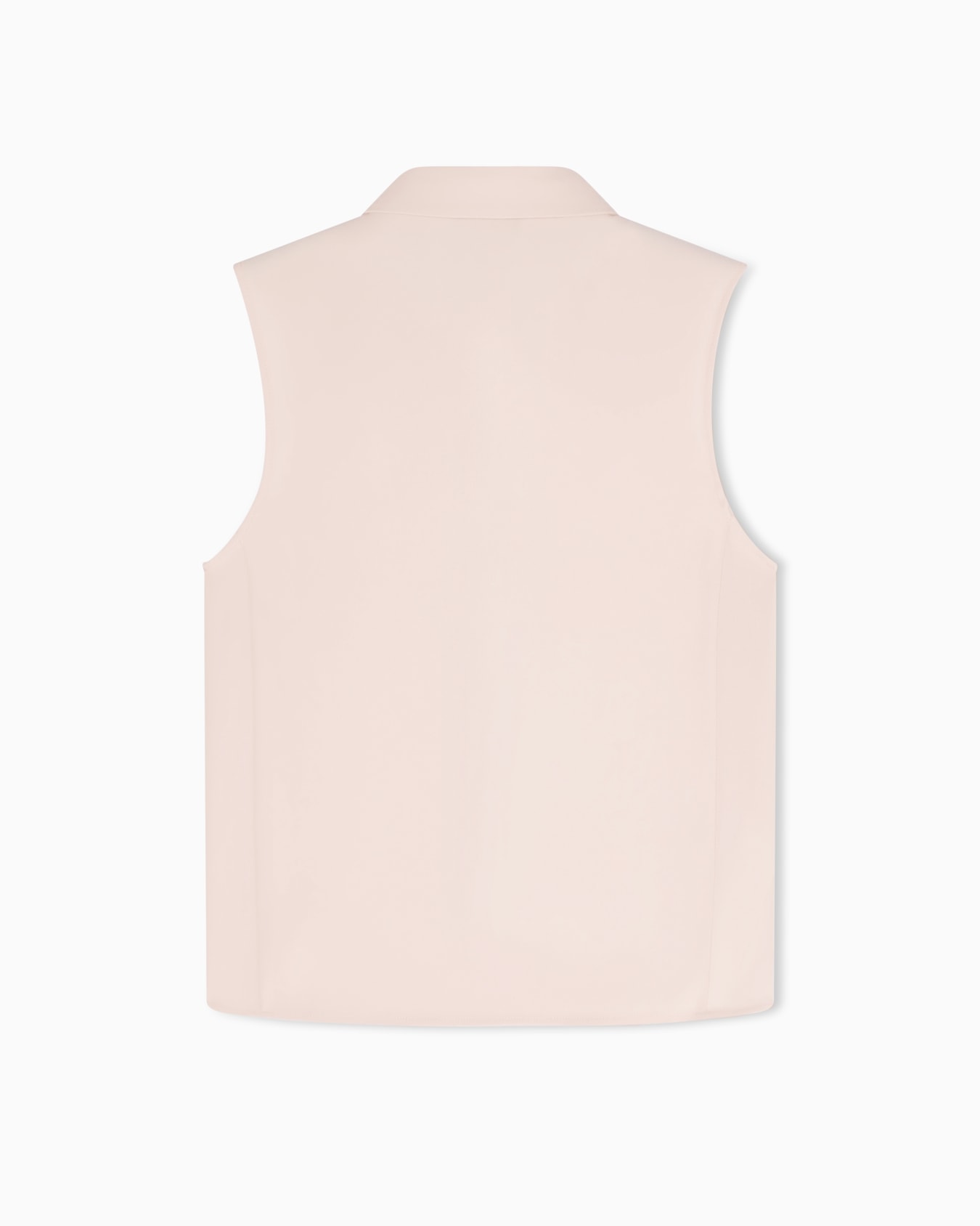 Sleeveless shirt in technical gabardine Slide 3
