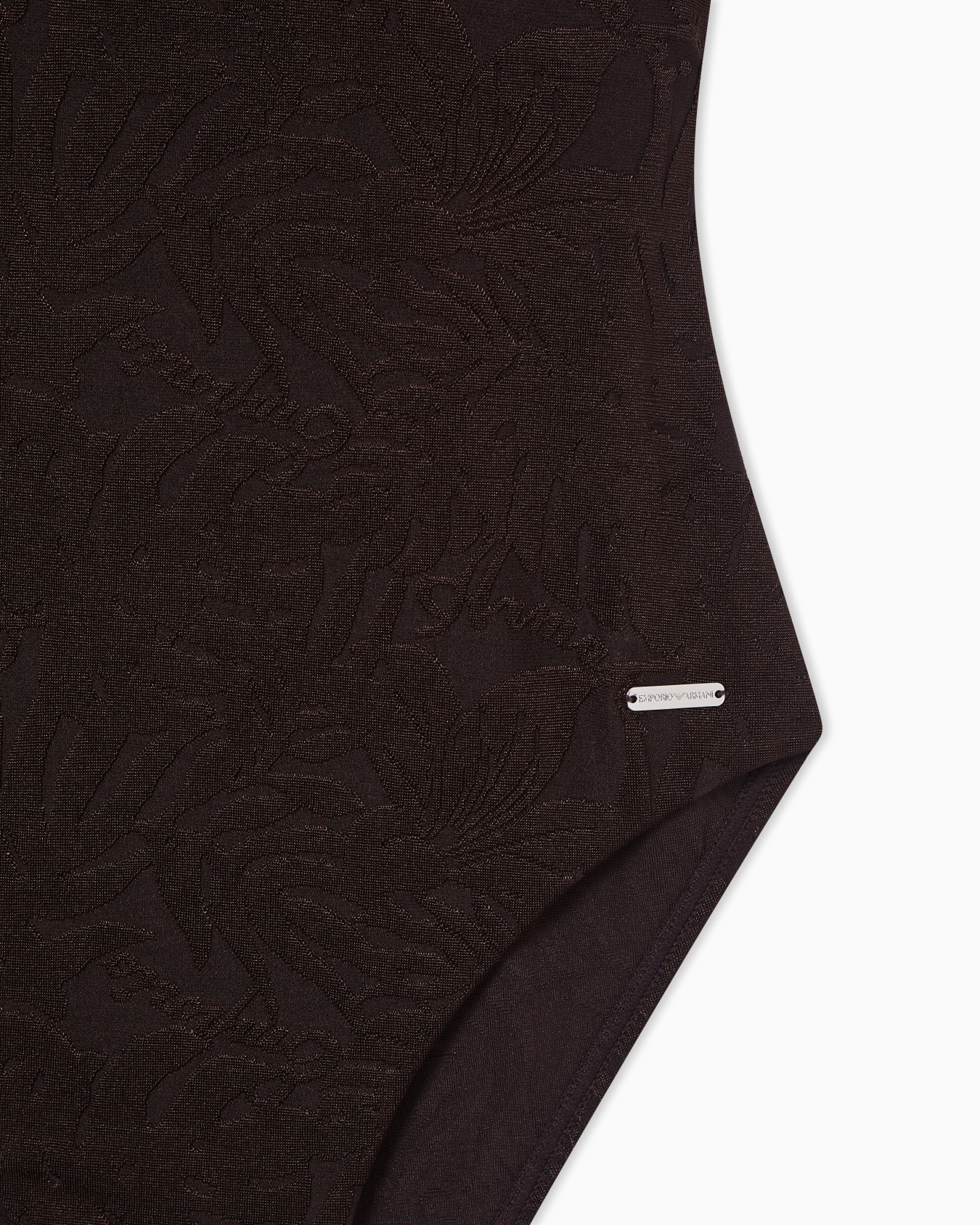 ワンピース水着 ライクラ リーフジャカード パッド入り スライドする 3