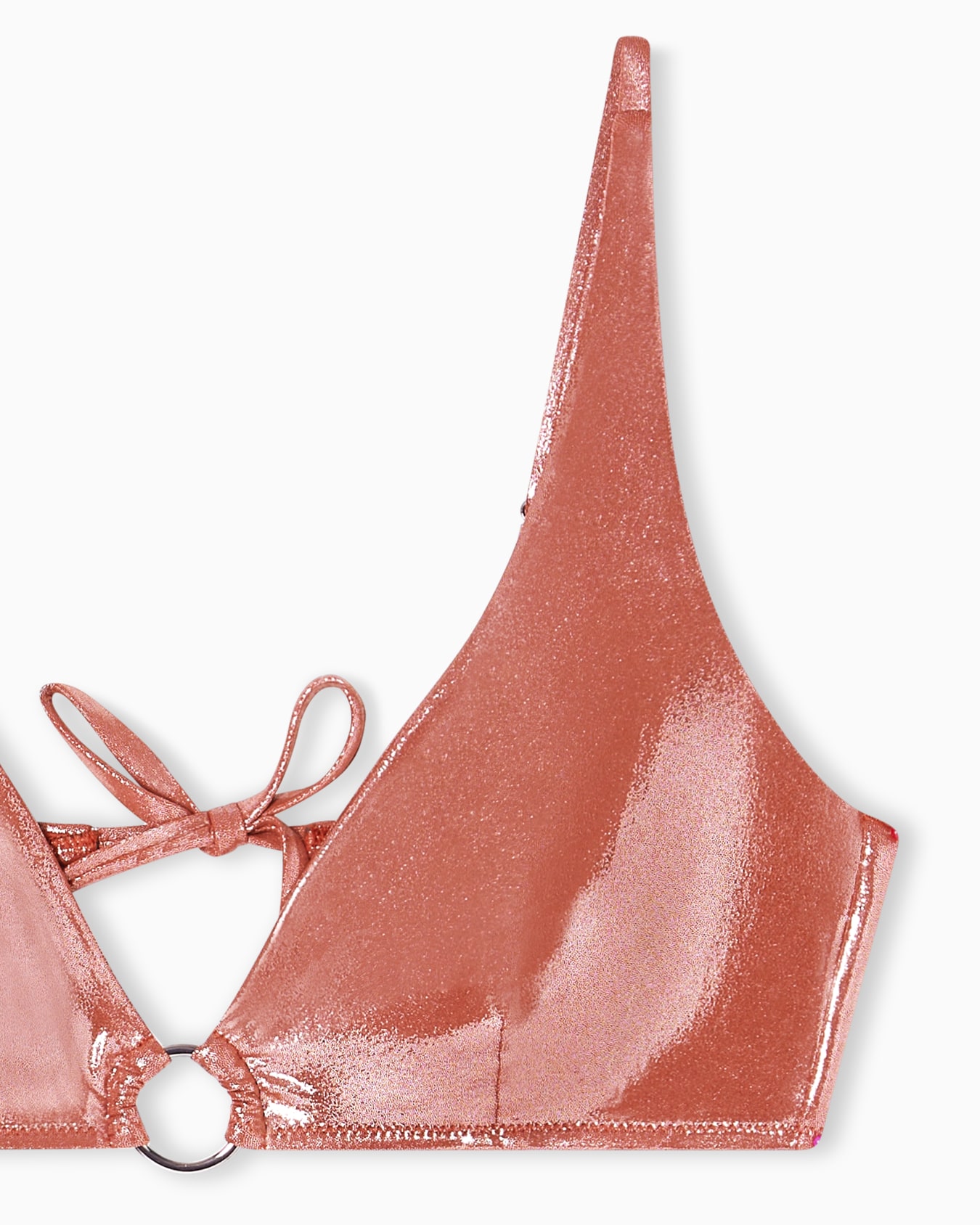 Bikini triangle à voile en tissu métallisé ASV Diapositive 3