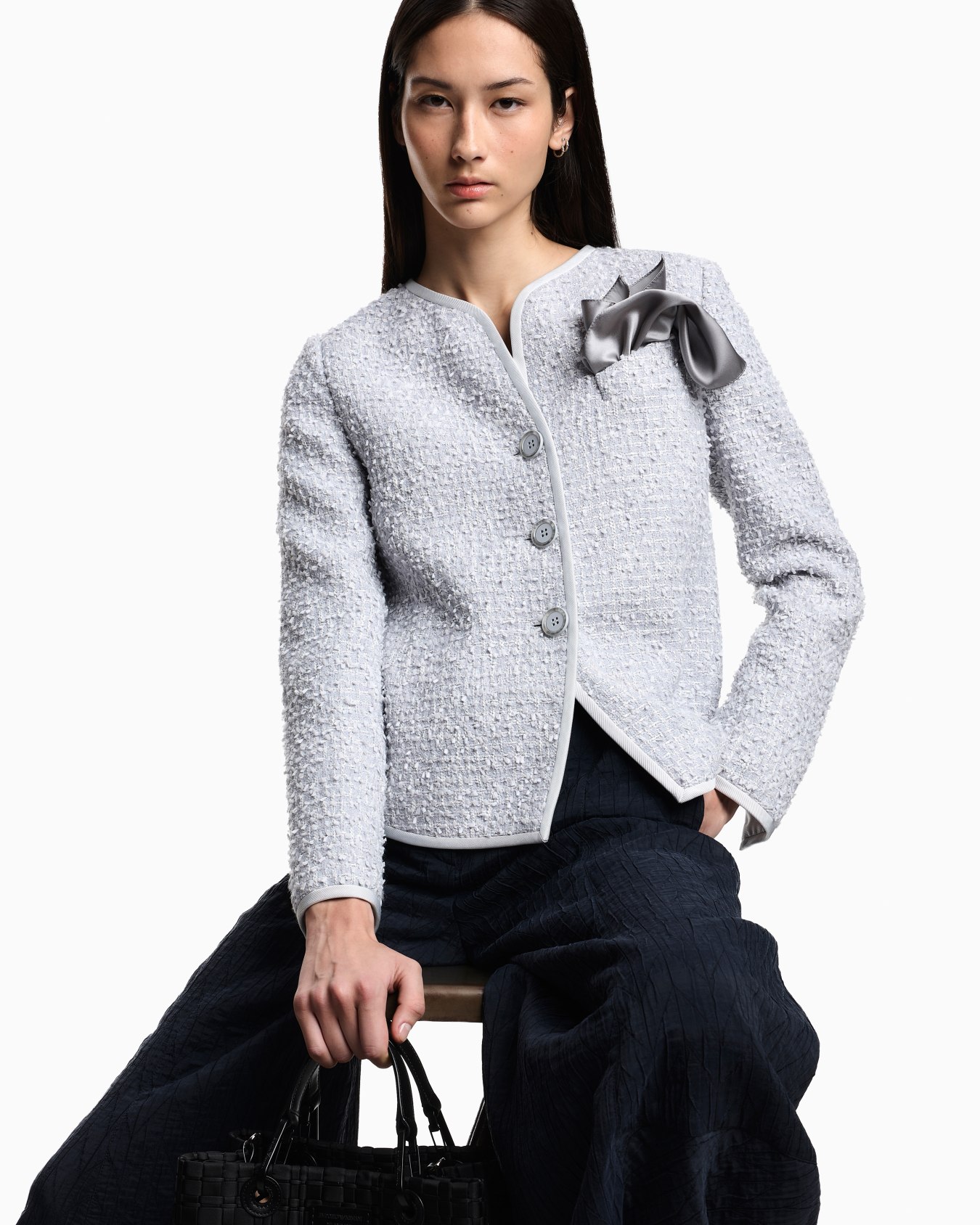 Lurex tweed jacket スライドする 2