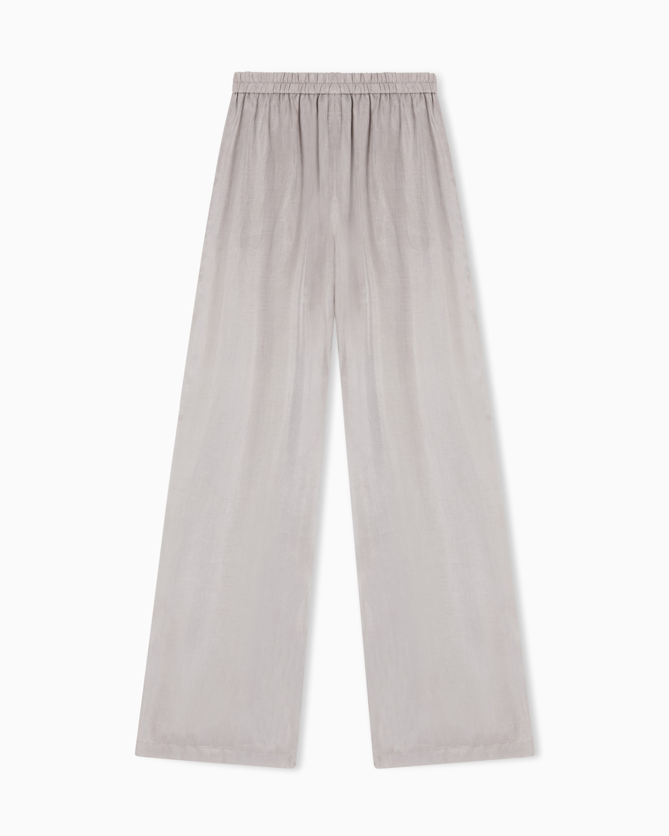 Elasticated-waist trousers in flowing washed Lyocell Slide 2