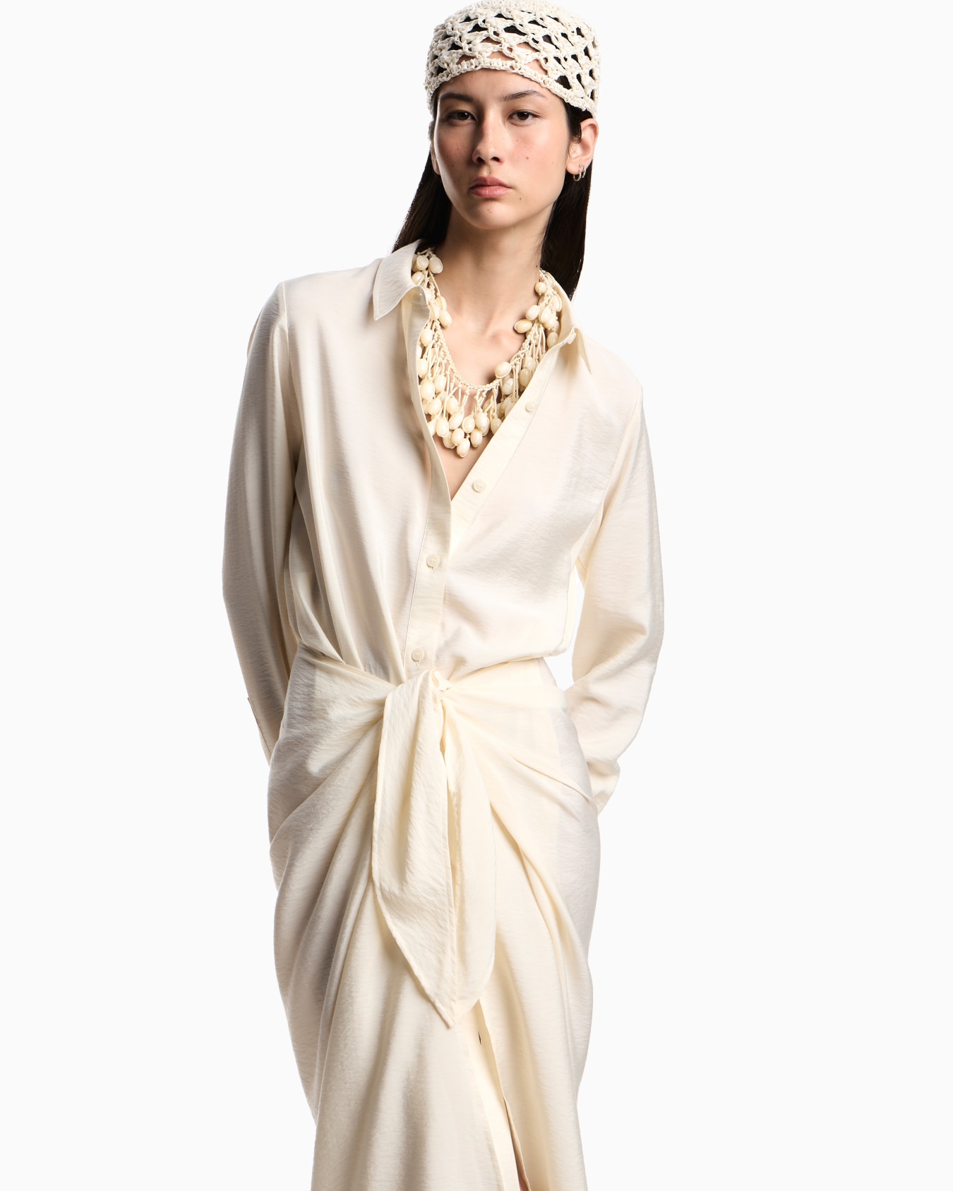 Fluid techno rayon dress Diapositive 3