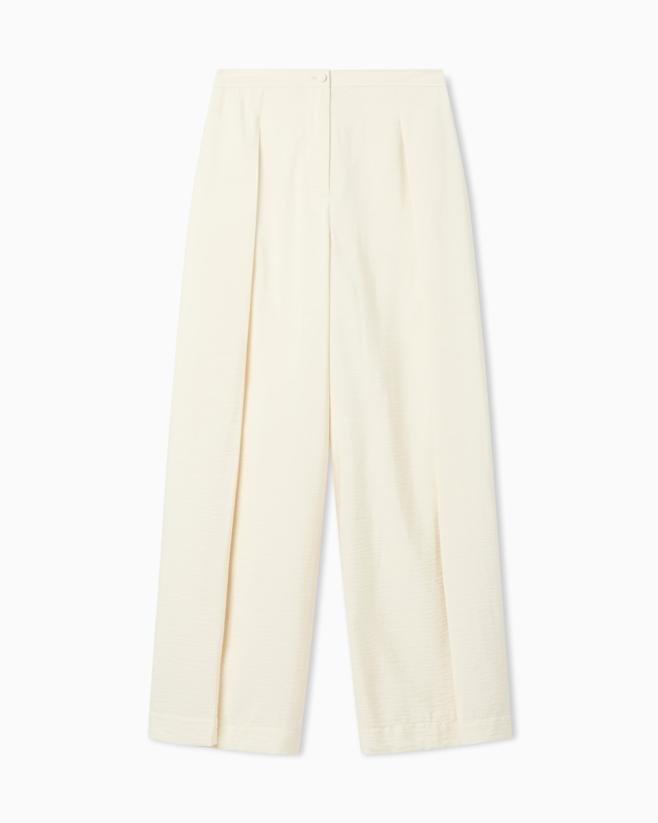 Wide-leg trousers in technical rayon Slide 0