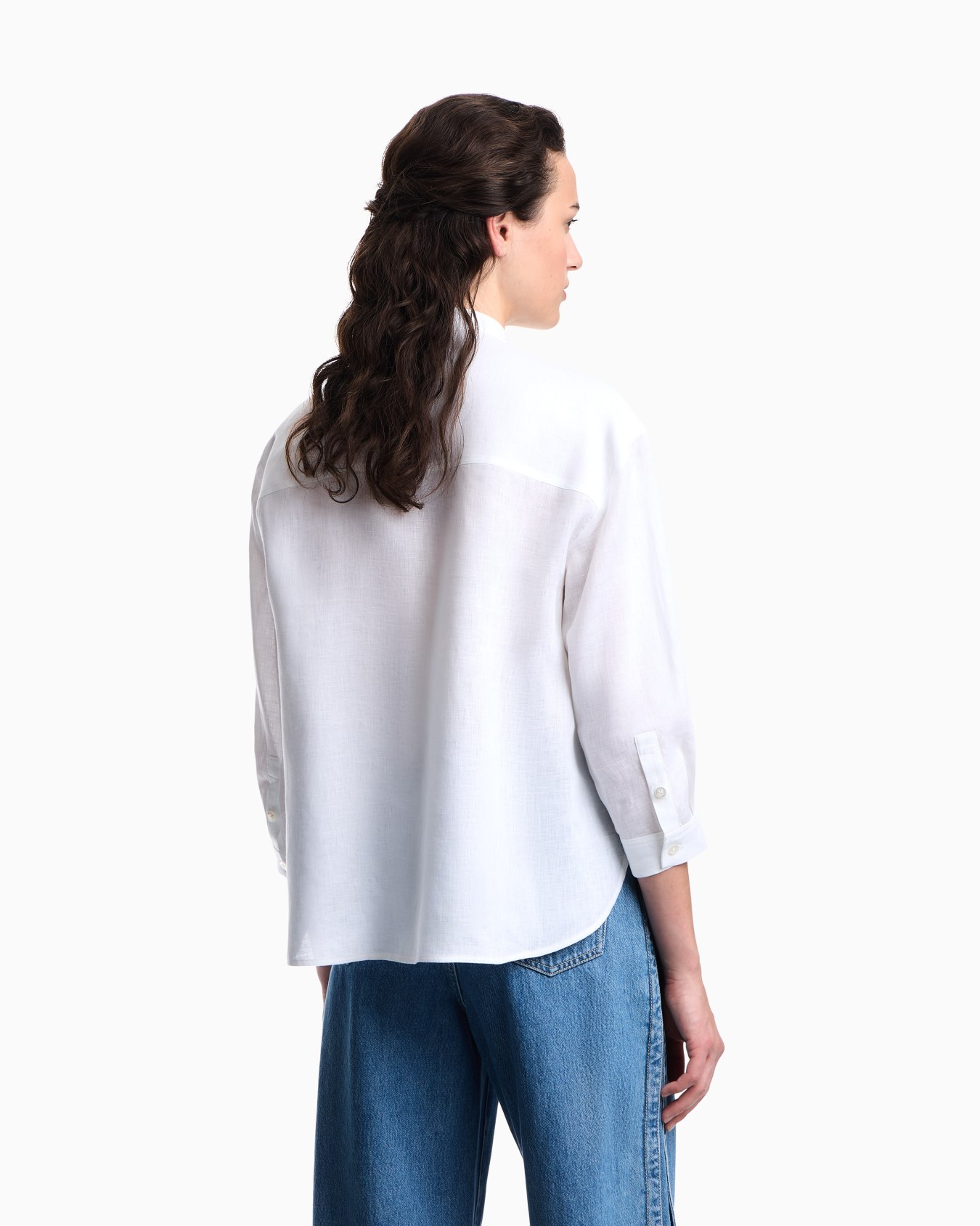 グルカラーシャツ ピュアリネン スライドする 3