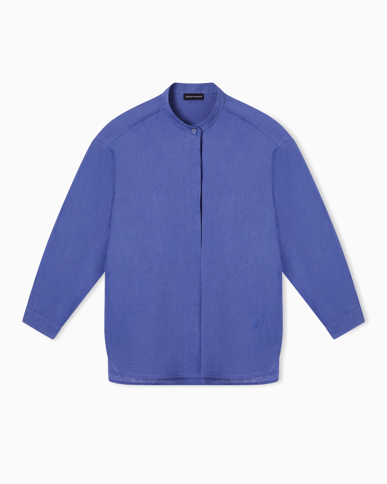 Solid light linen shirt Diapositive 0